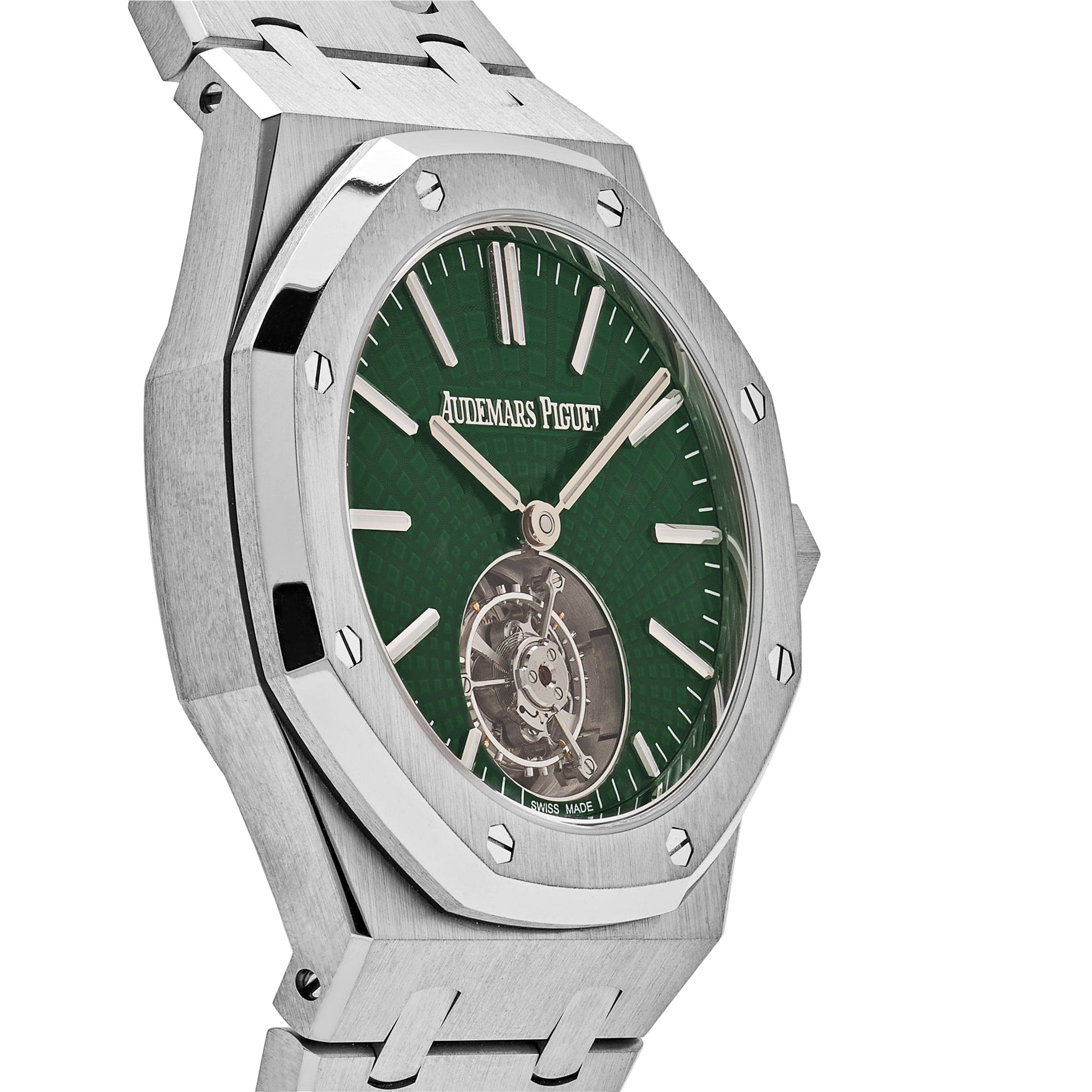 Audemars Piguet Royal Oak 26534TI.OO.1220TI.01 Selfwinding Flying Tourbillon Green Dial Limited Edition - Premium Luxury Product