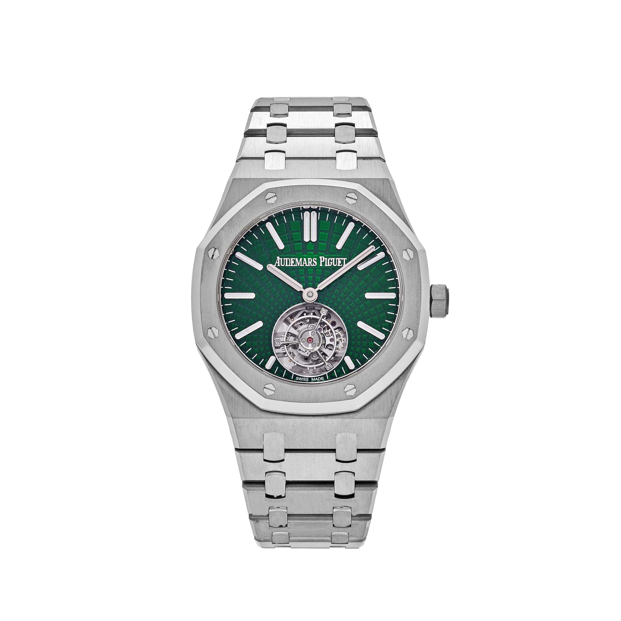 Audemars Piguet Royal Oak 26534TI.OO.1220TI.01 Selfwinding Flying Tourbillon Green Dial Limited Edition - Premium Luxury Product