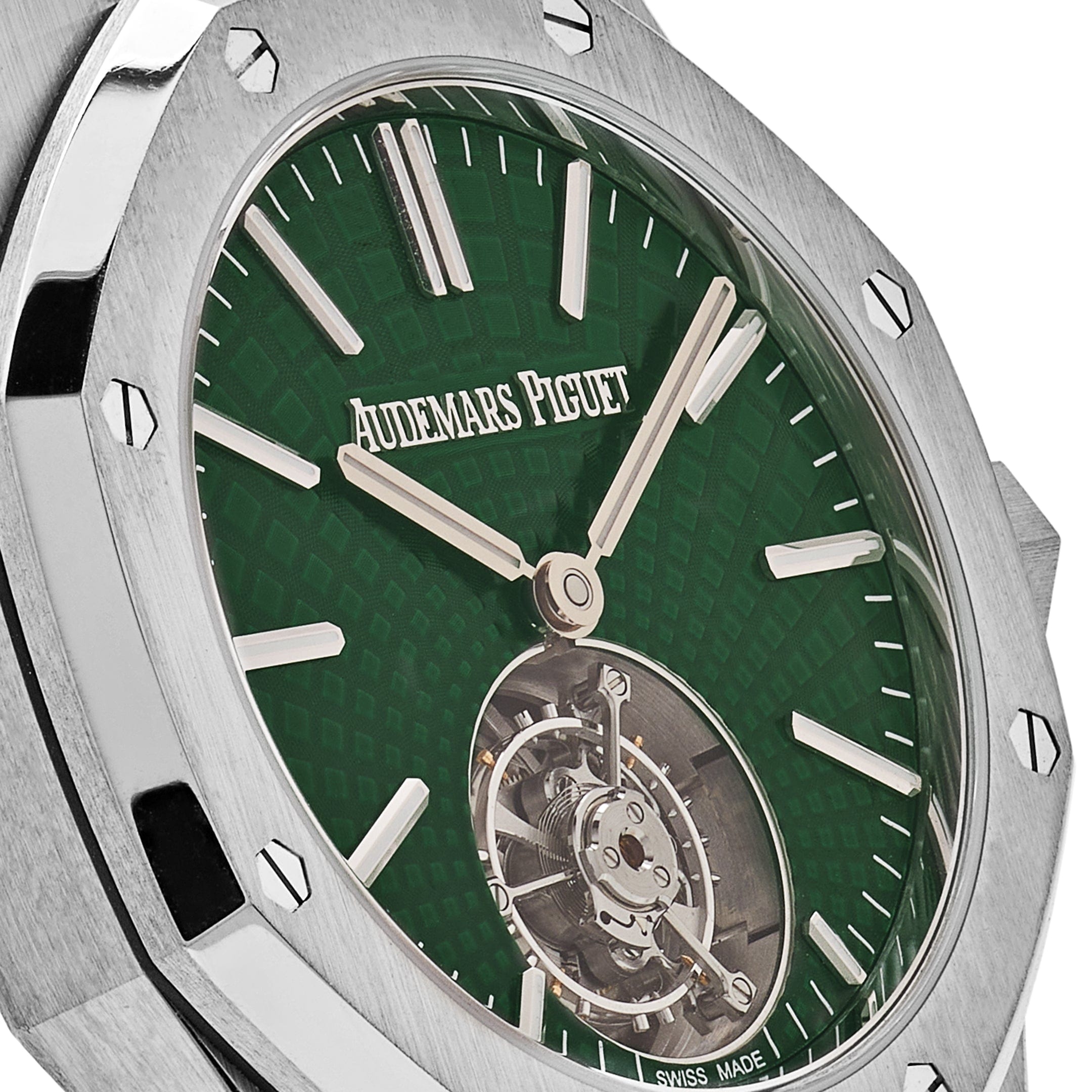 Audemars Piguet Royal Oak 26534TI.OO.1220TI.01 Selfwinding Flying Tourbillon Green Dial Limited Edition - Premium Luxury Product
