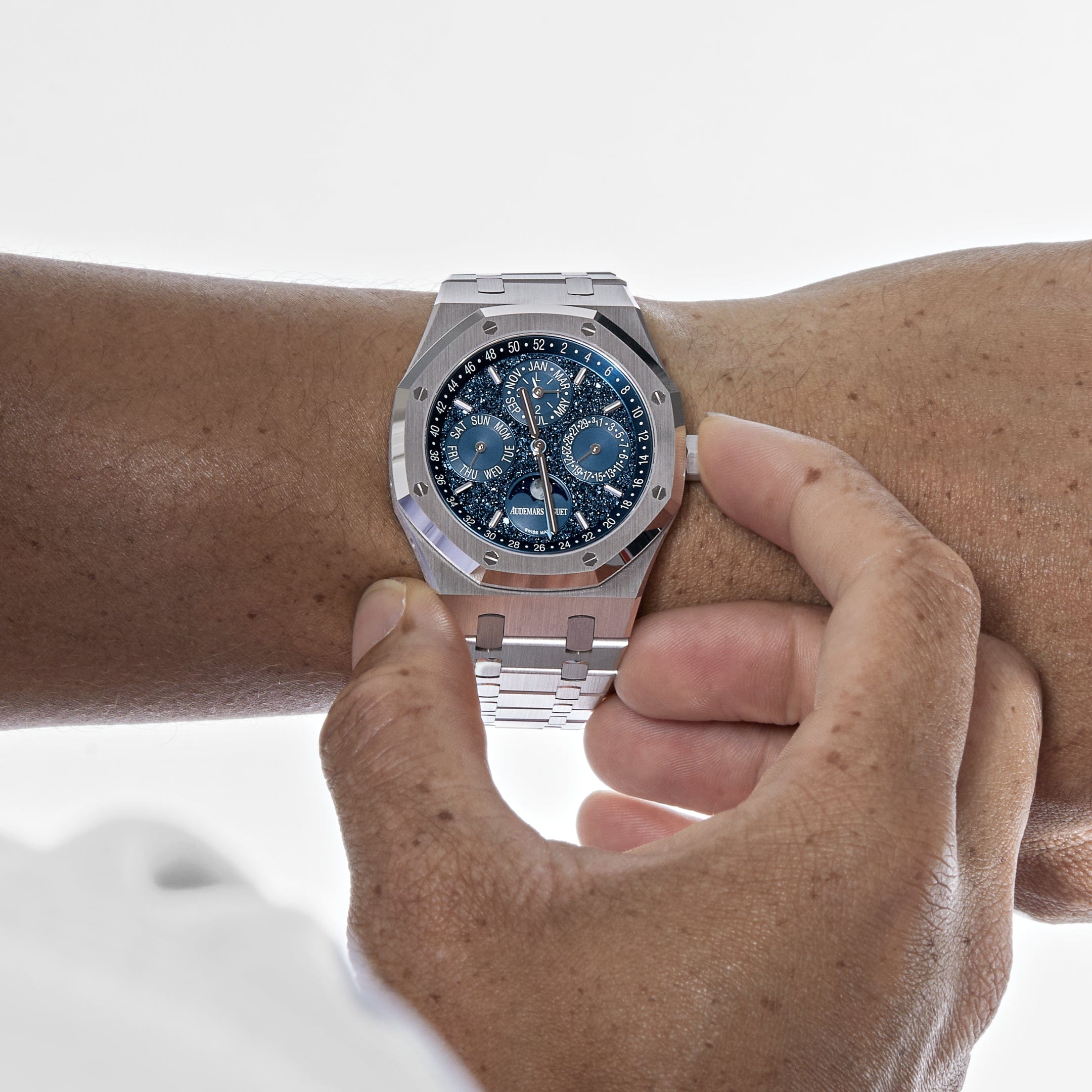 Audemars Piguet Royal Oak 26574BC.OO.1220BC.02 'John Mayer' Perpetual Calendar Blue Dial Limited Edition (2024) - Premium Luxury Product