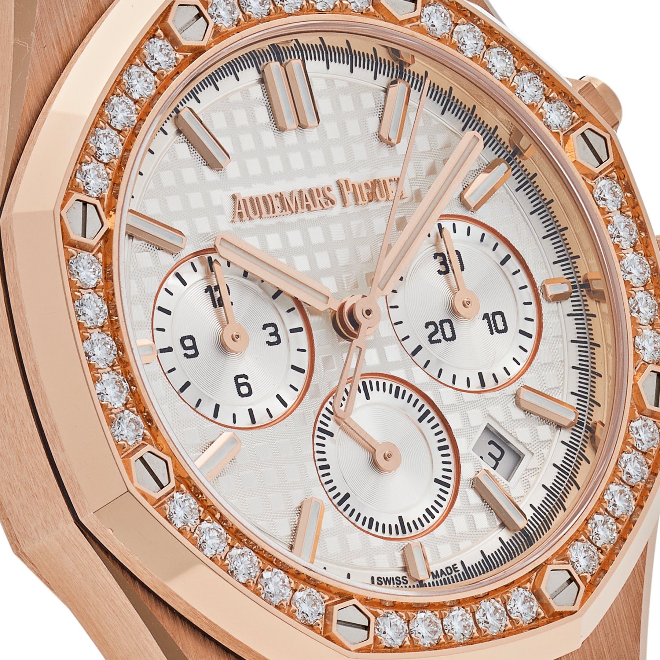 Audemars Piguet Royal Oak 26715OR.ZZ.1356OR.01 Selfwinding Chronograph Rose Gold Diamond Bezel (2022) - Premium Luxury Product