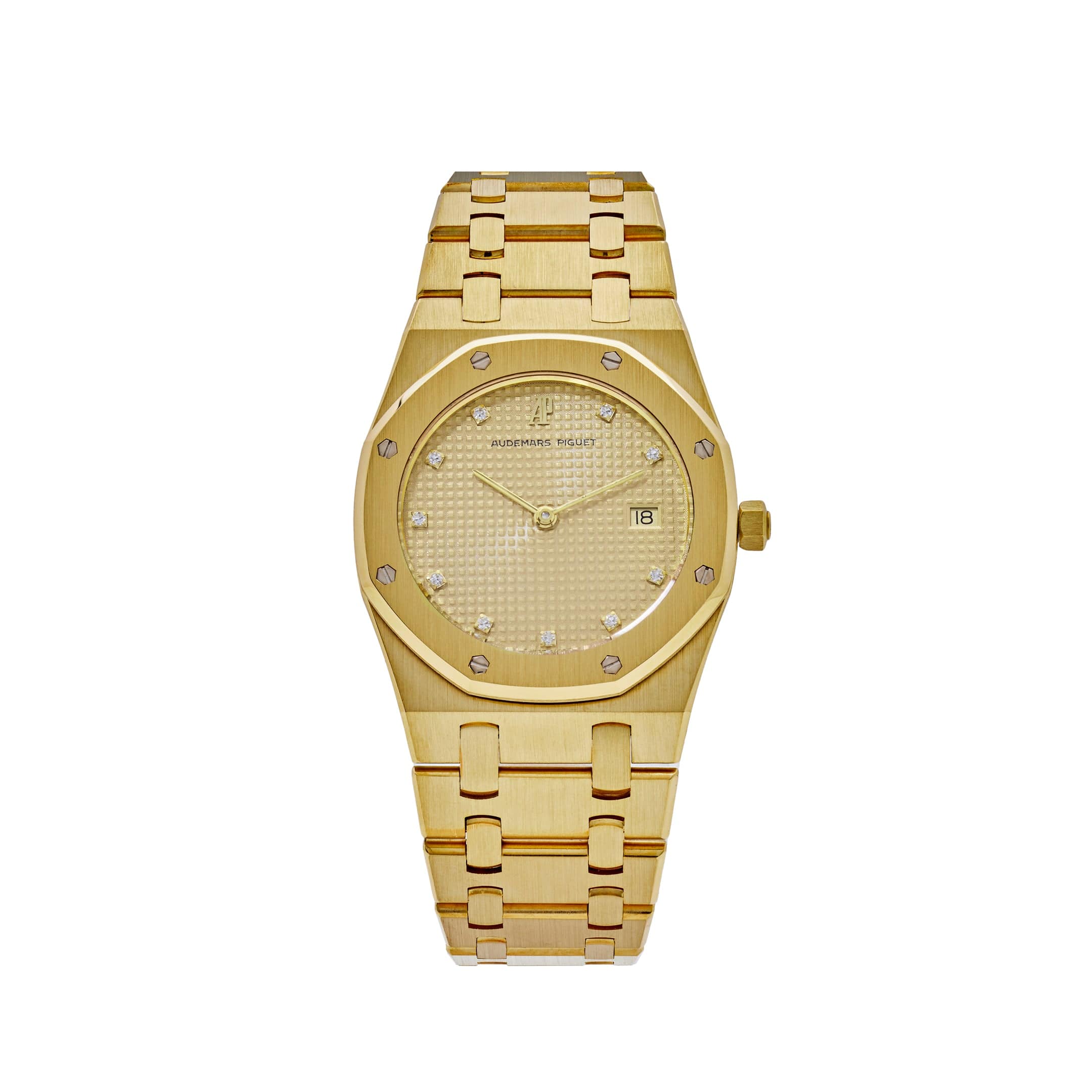 Audemars Piguet Royal Oak 56175BA Vintage Yellow Gold Champagne Dial - Premium Luxury Product