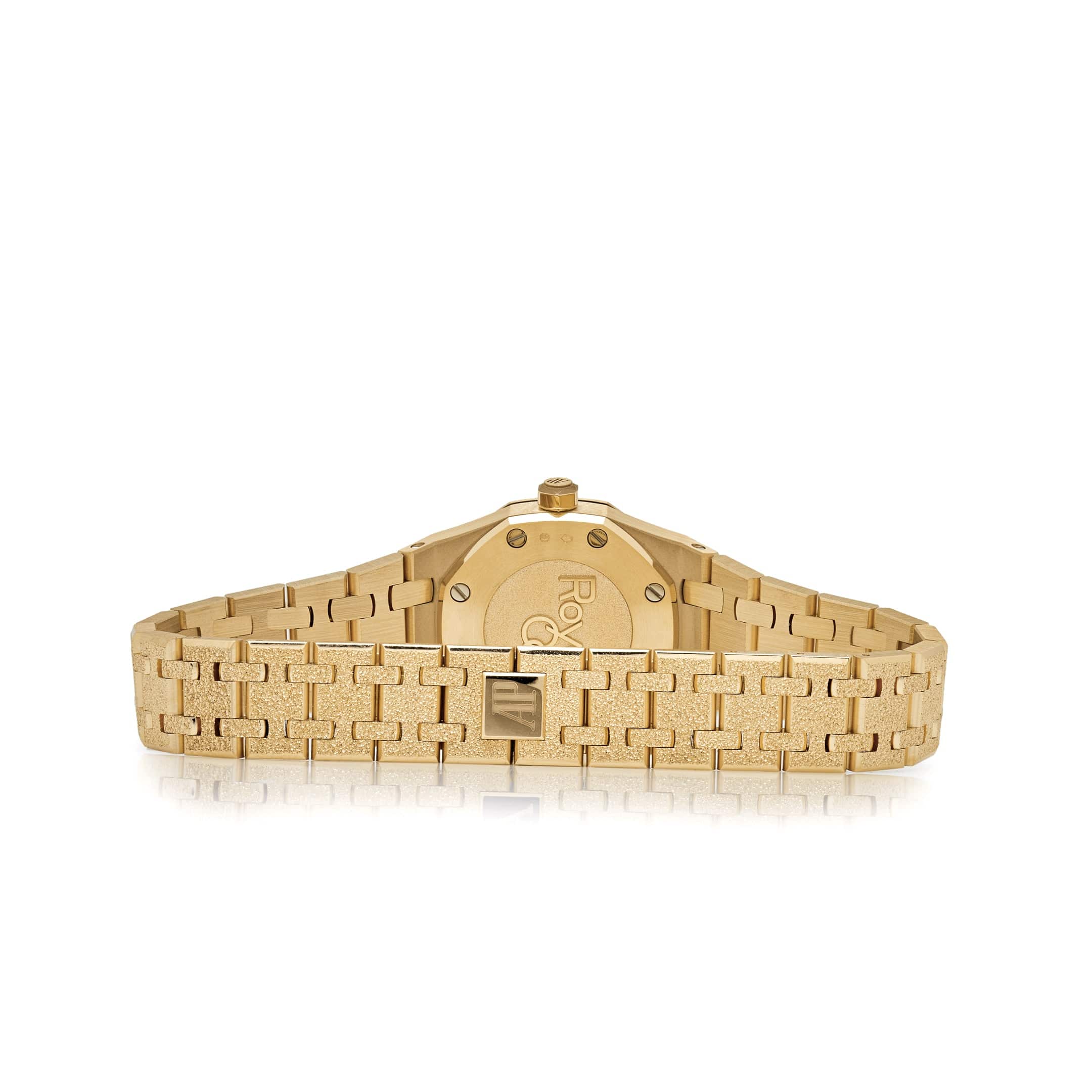 Audemars Piguet Royal Oak 67630BA.GG.1312BA.01 'Mini' Frosted Yellow Gold Quartz - Premium Luxury Product