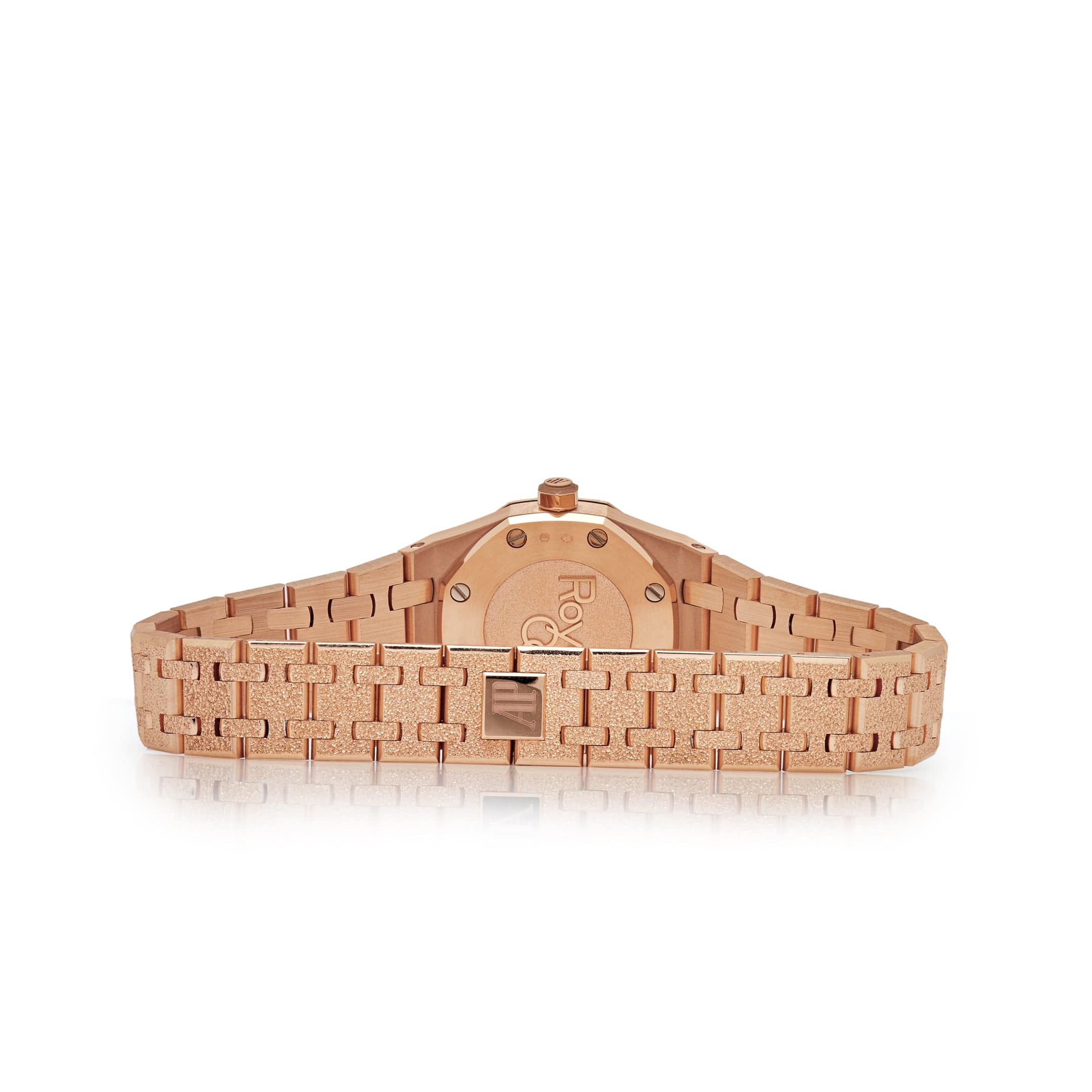 Audemars Piguet Royal Oak 67630OR.GG.1312OR.01 'Mini' Frosted Rose Gold Quartz (2024) - Premium Luxury Product