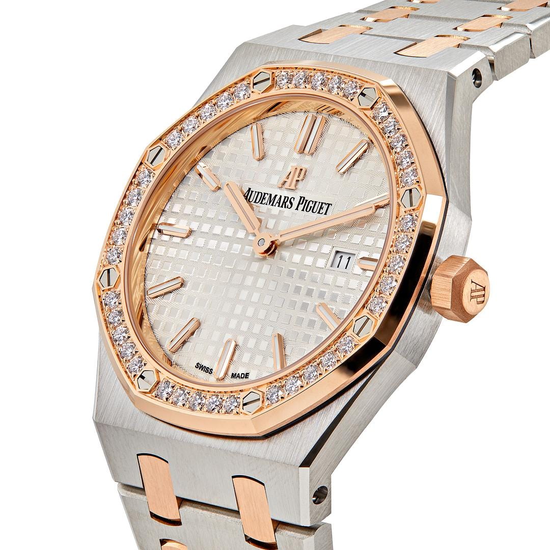 Audemars Piguet Royal Oak 67651SR.ZZ.1261SR.01 Quartz Rose Gold Stainless Steel Diamond Bezel - Premium Luxury Product