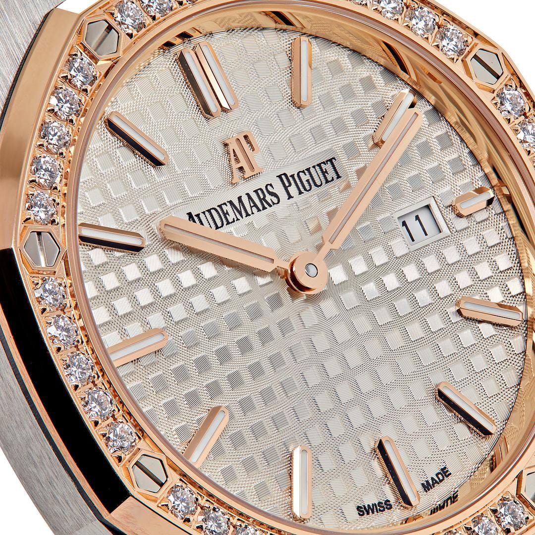 Audemars Piguet Royal Oak 67651SR.ZZ.1261SR.01 Quartz Rose Gold Stainless Steel Diamond Bezel - Premium Luxury Product