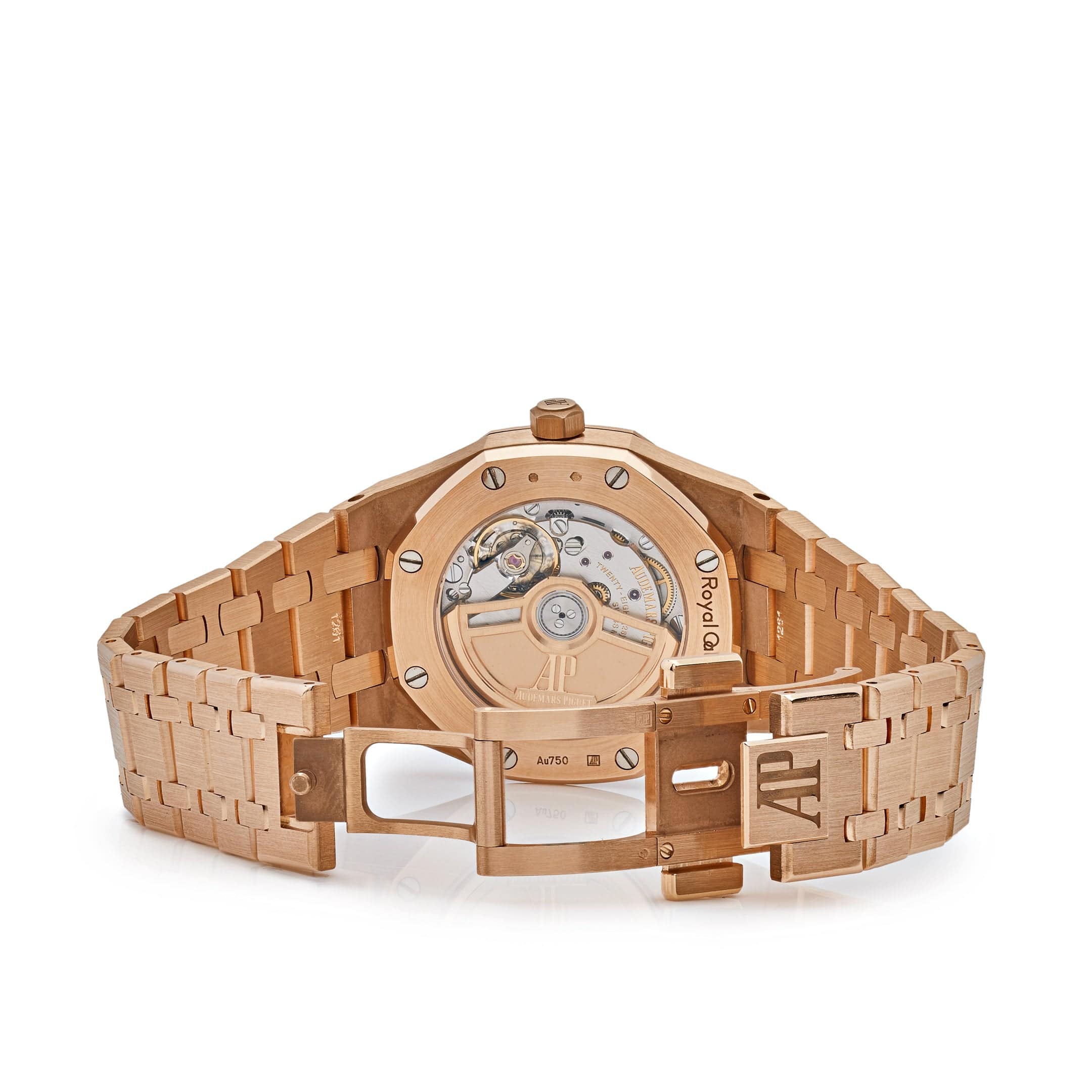 Audemars Piguet Royal Oak 77351OR.ZZ.1261OR.01 Rose Gold White Dial Diamond Bezel (2022) - Premium Luxury Product