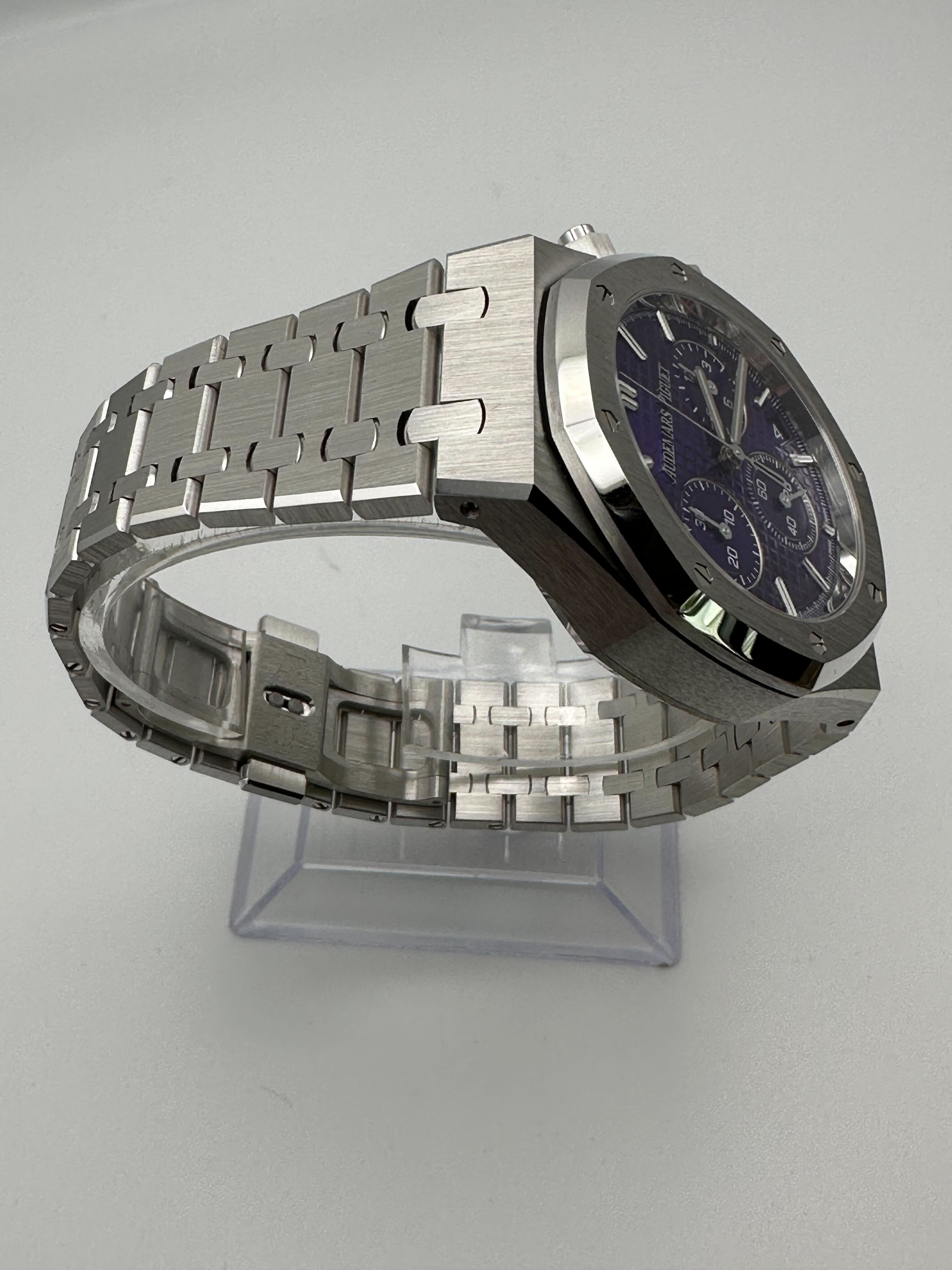 Audemars Piguet Royal Oak 26240BC.OO.1320BC.01 Chronograph 'Domaine de Murtoli Special Edition' White Gold Purple Dial - Premium Luxury Product
