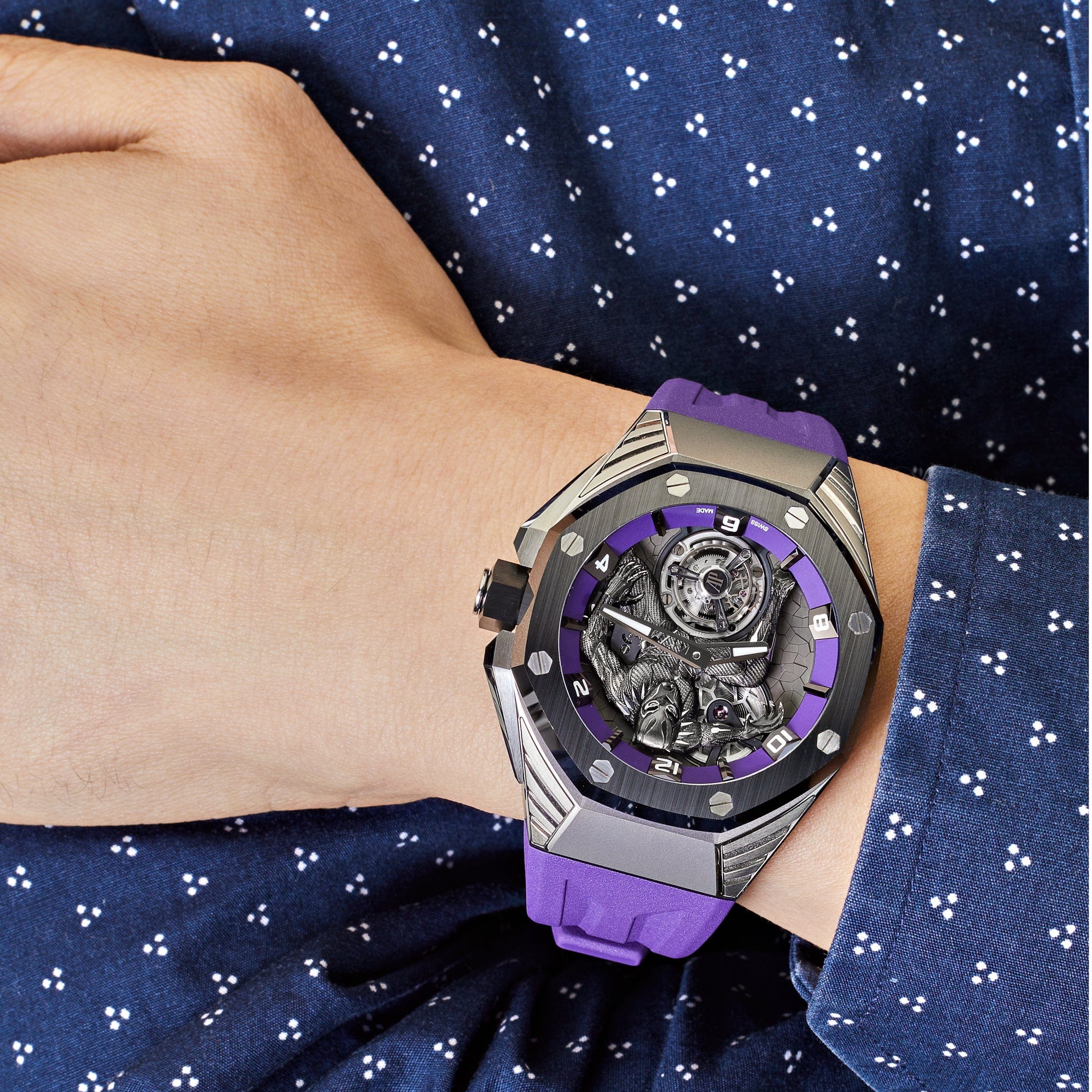 Audemars Piguet Royal Oak Concept 26620IO.OO.D077CA.01 'Black Panther' Flying Tourbillon Limited Edition - Premium Luxury Product