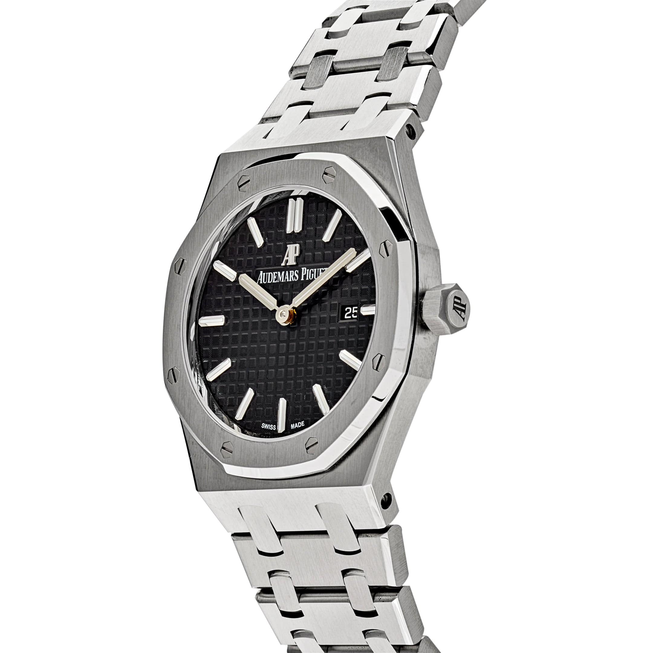 Audemars Piguet Royal Oak 67650ST.OO.1261ST.01 Lady Quartz Steel Black Dial - Premium Luxury Product