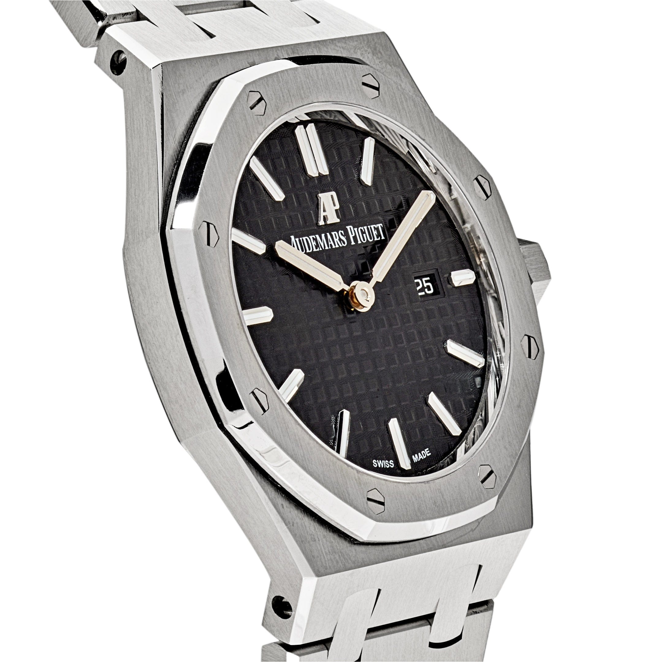Audemars Piguet Royal Oak 67650ST.OO.1261ST.01 Lady Quartz Steel Black Dial - Premium Luxury Product