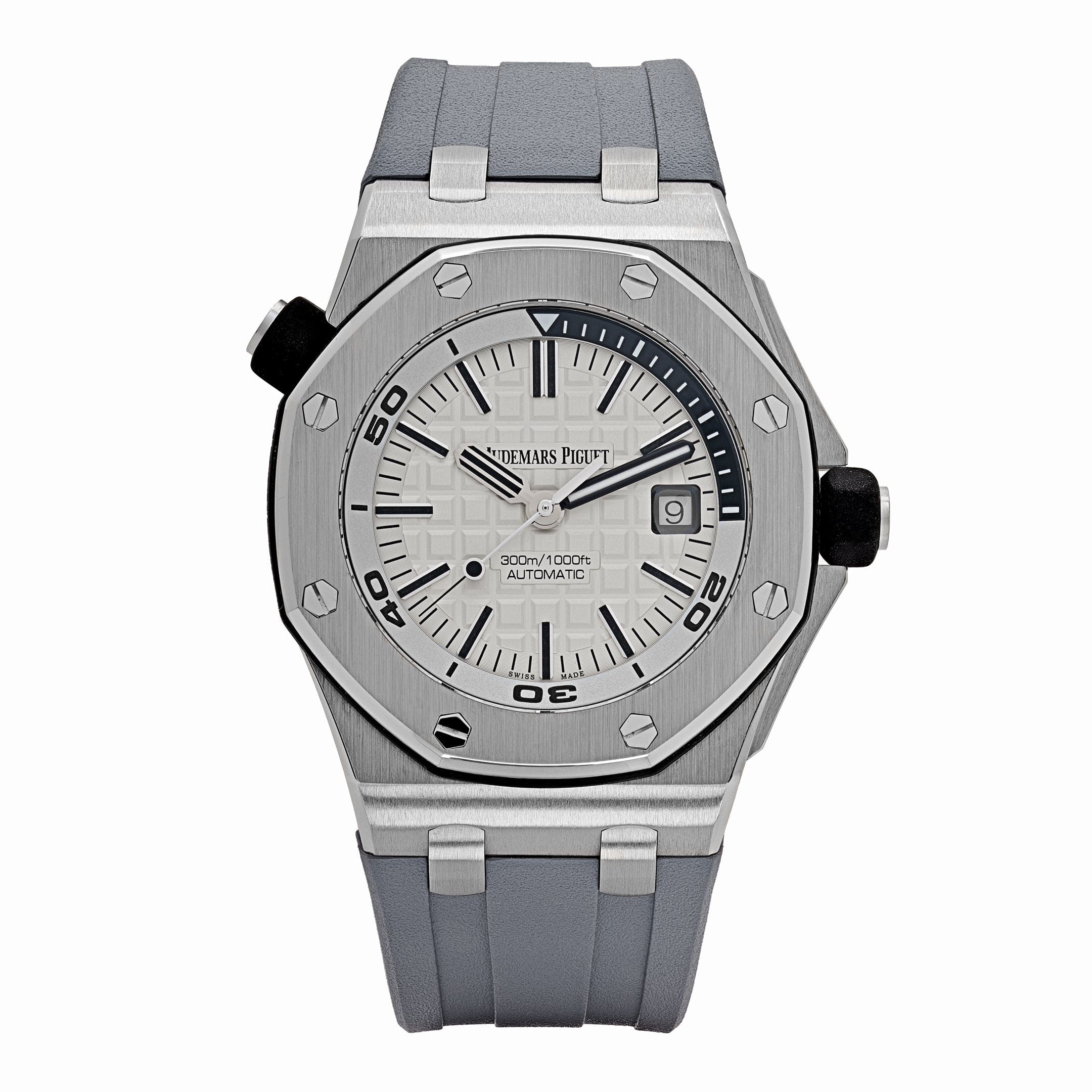 Audemars Piguet Royal Oak Offshore 15710ST.OO.A002CA.02  Diver Stainless Steel White Dial (2016) - Premium Luxury Product