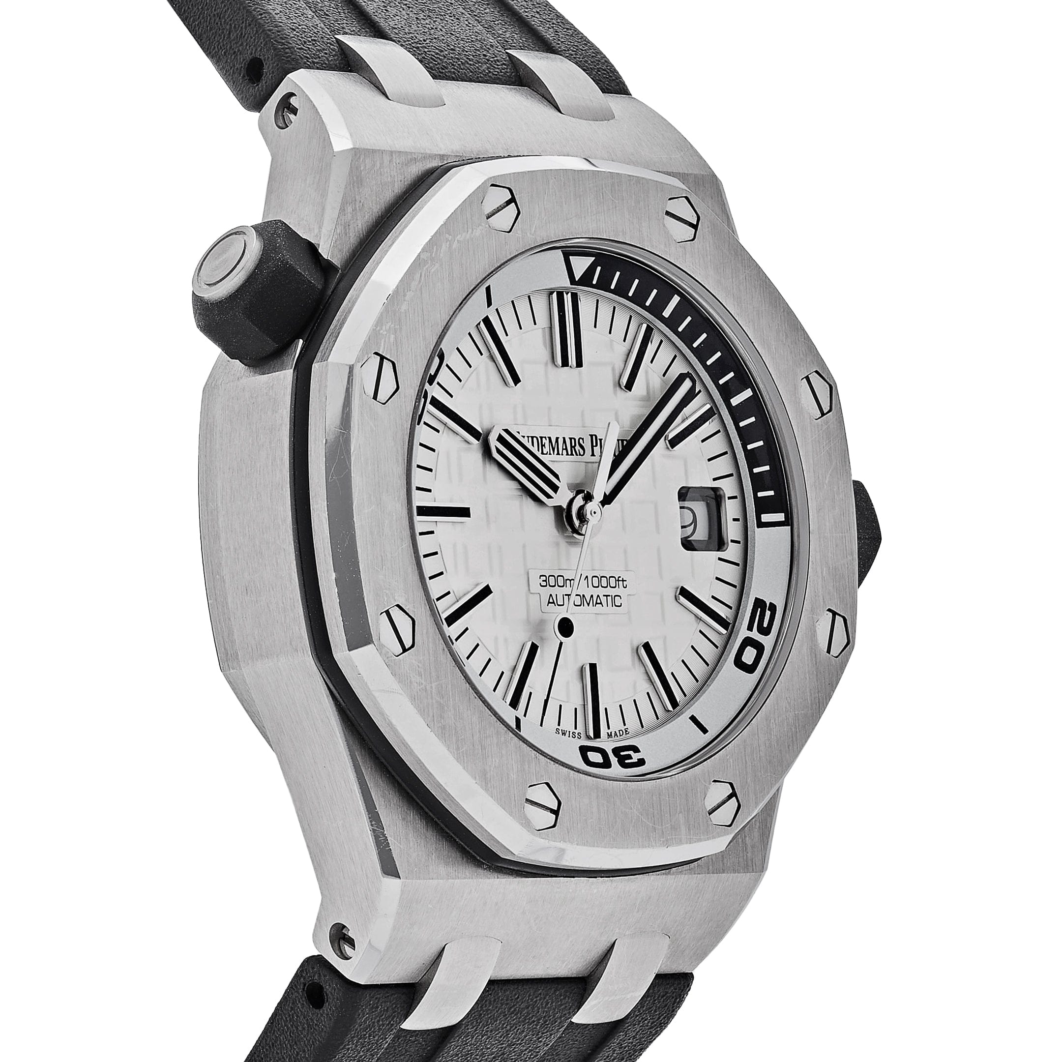 Audemars Piguet Royal Oak Offshore 15710ST.OO.A002CA.02  Diver Stainless Steel White Dial - Premium Luxury Product