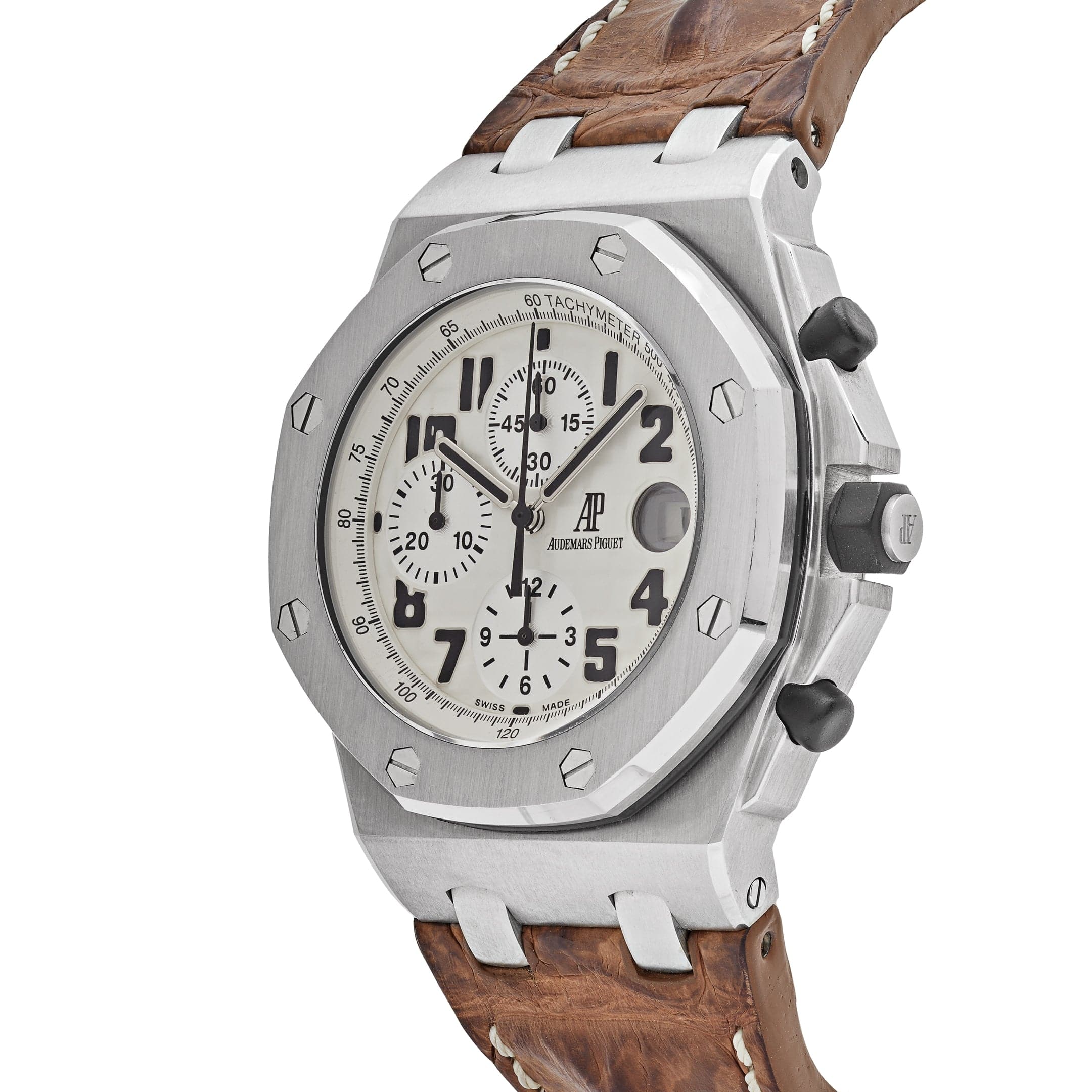 Audemars Piguet Royal Oak Offshore 26020ST.OO.D091CR.01.A Chronograph 'Safari' Stainless Steel White Dial - Premium Luxury Product