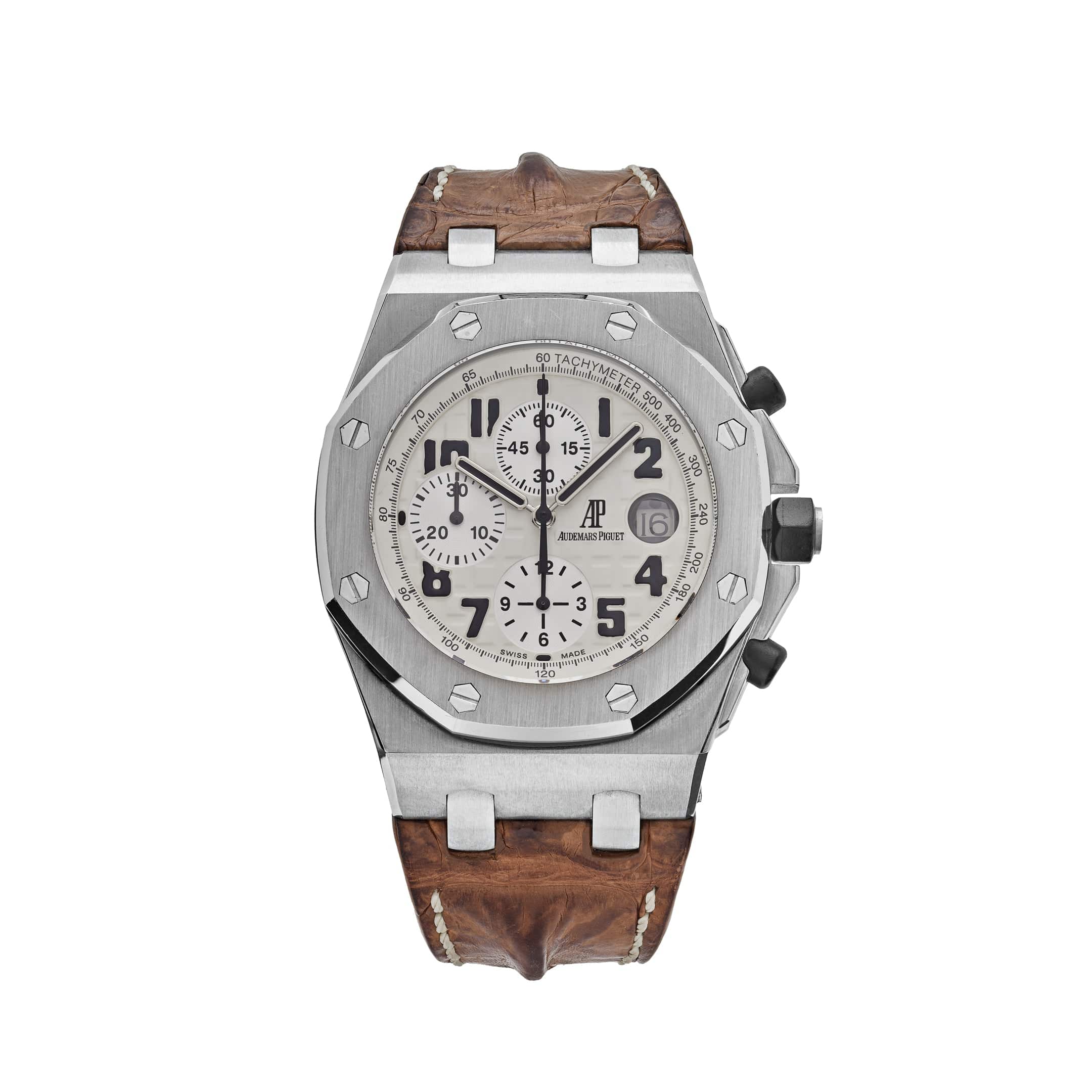 Audemars Piguet Royal Oak Offshore 26020ST.OO.D091CR.01.A Chronograph 'Safari' Stainless Steel White Dial - Premium Luxury Product