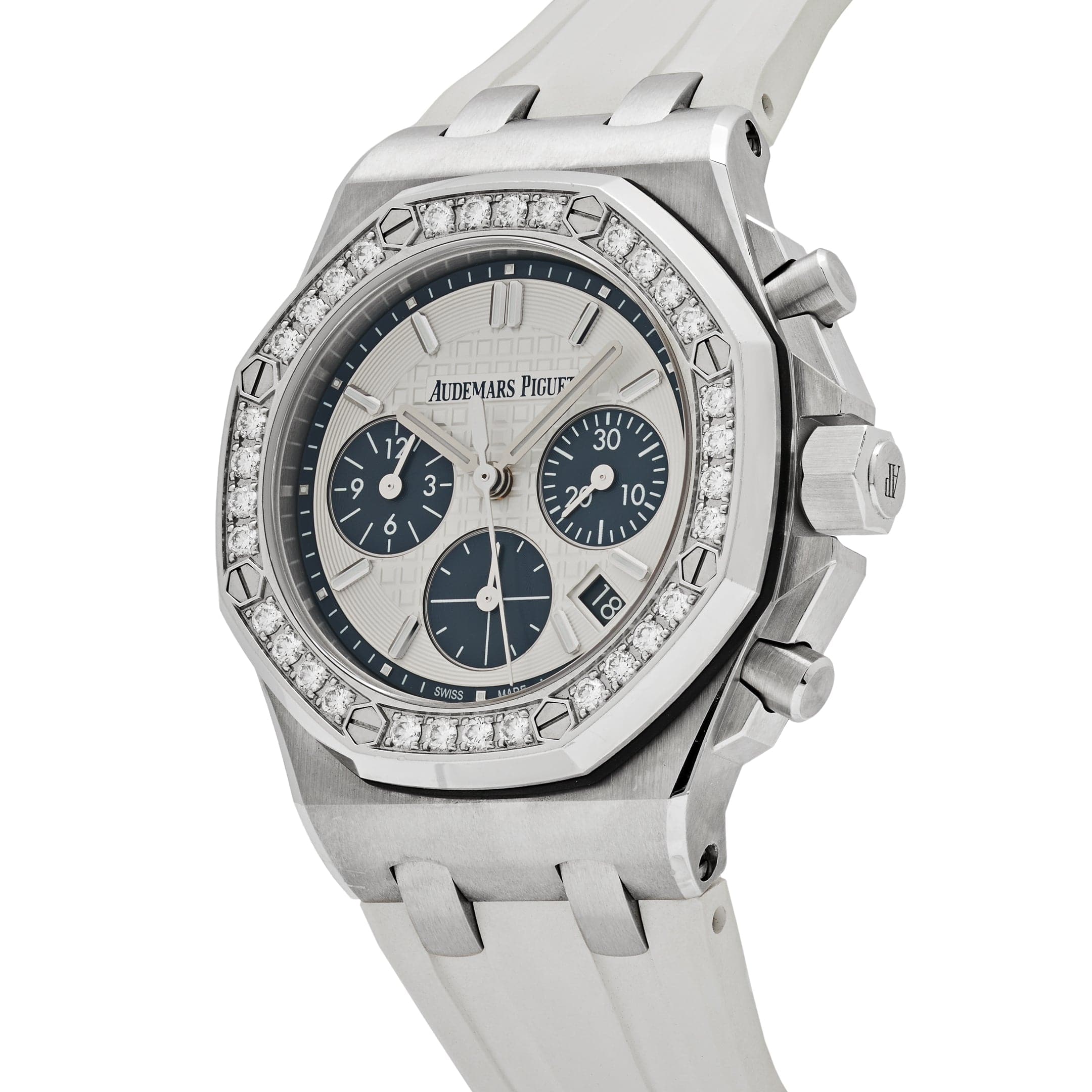 Audemars Piguet Royal Oak Offshore 26231ST.ZZ.D010CA.01.A Stainless Steel Silver Dial Diamond Bezel (2021) - Premium Luxury Product
