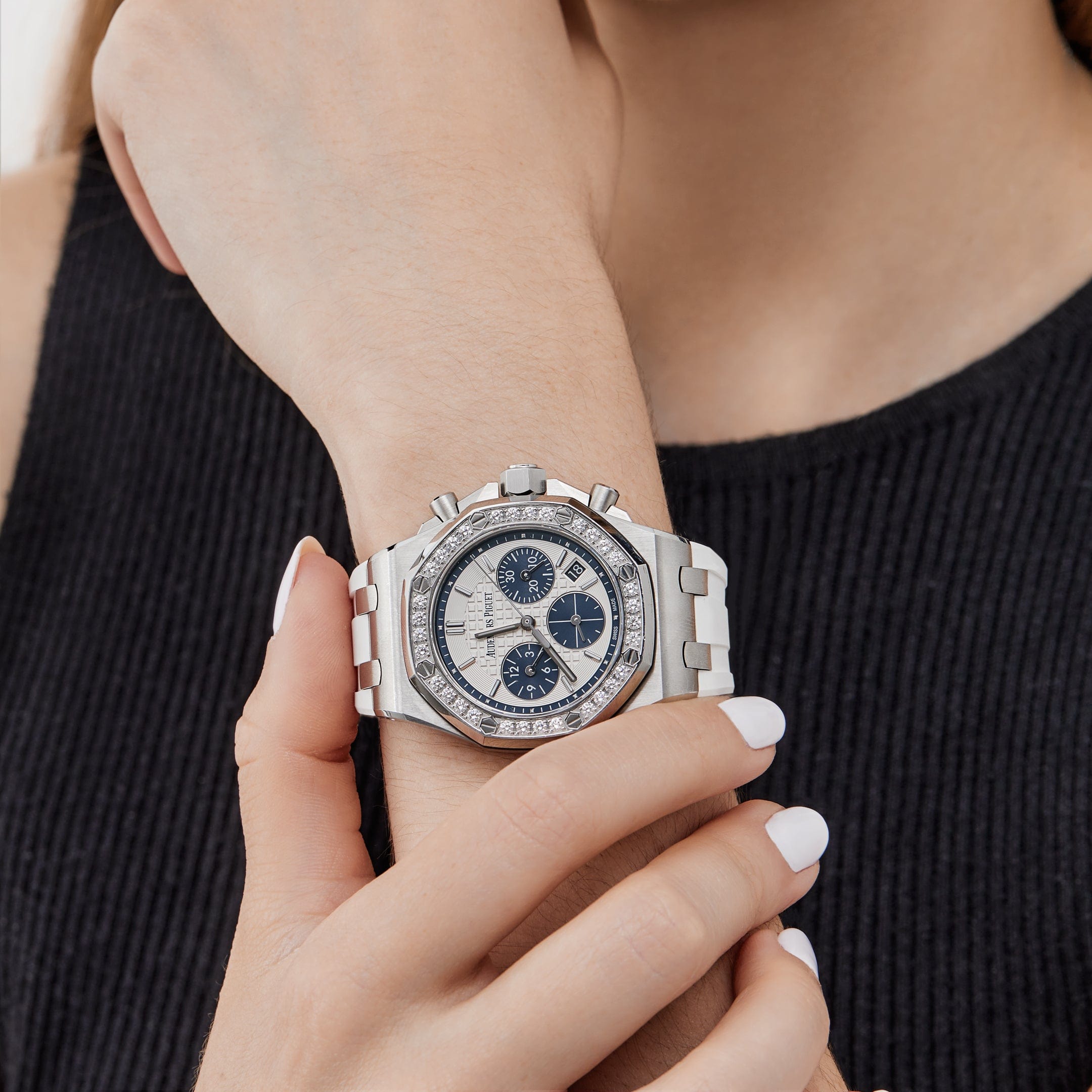 Audemars Piguet Royal Oak Offshore 26231ST.ZZ.D010CA.01.A Stainless Steel Silver Dial Diamond Bezel (2021) - Premium Luxury Product