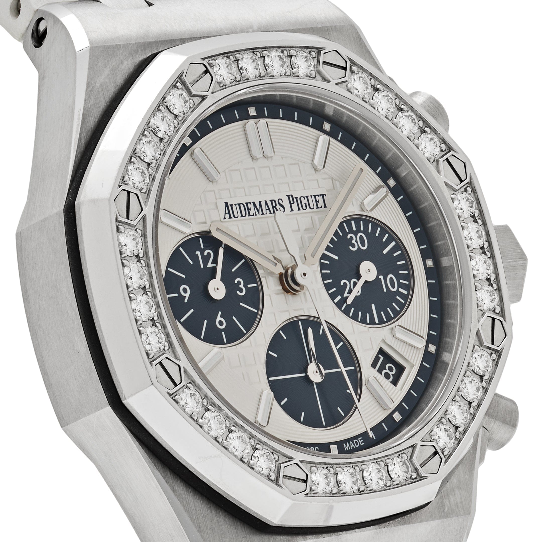 Audemars Piguet Royal Oak Offshore 26231ST.ZZ.D010CA.01.A Stainless Steel Silver Dial Diamond Bezel (2021) - Premium Luxury Product