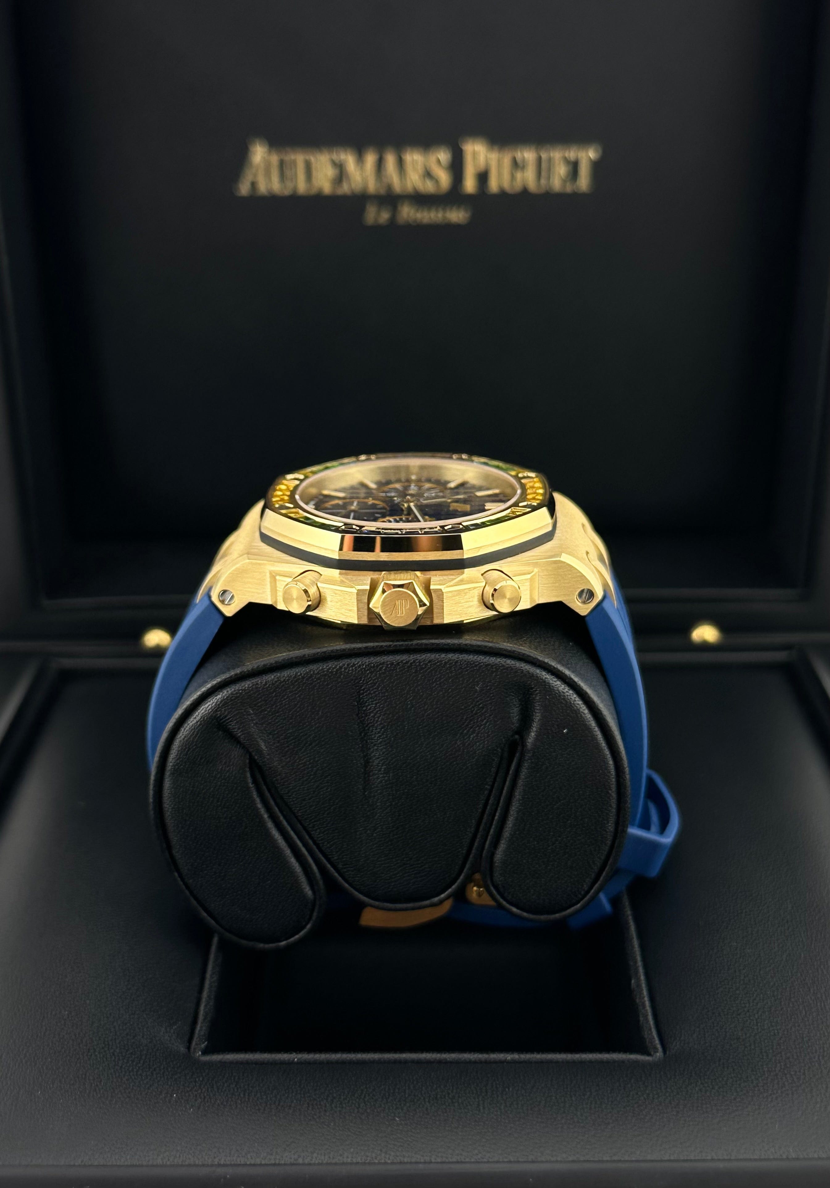 Audemars Piguet Royal Oak Offshore 26236BA.YY.D346CA.01 Yellow Gold Sapphire Dial (2023) - Premium Luxury Product