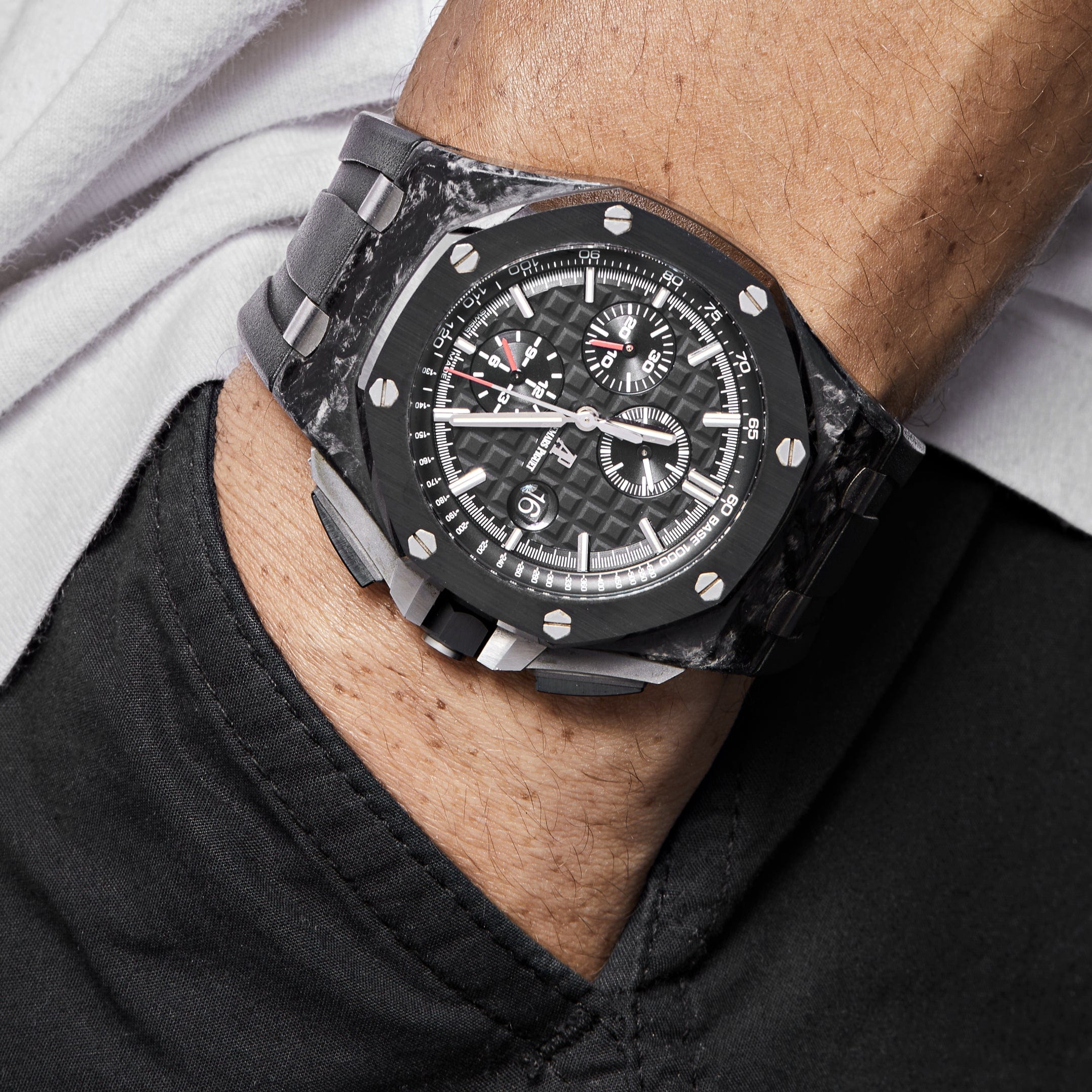 Audemars Piguet Royal Oak Offshore 26400AU.OO.A002CA.01 Chronograph Black Carbon - Premium Luxury Product
