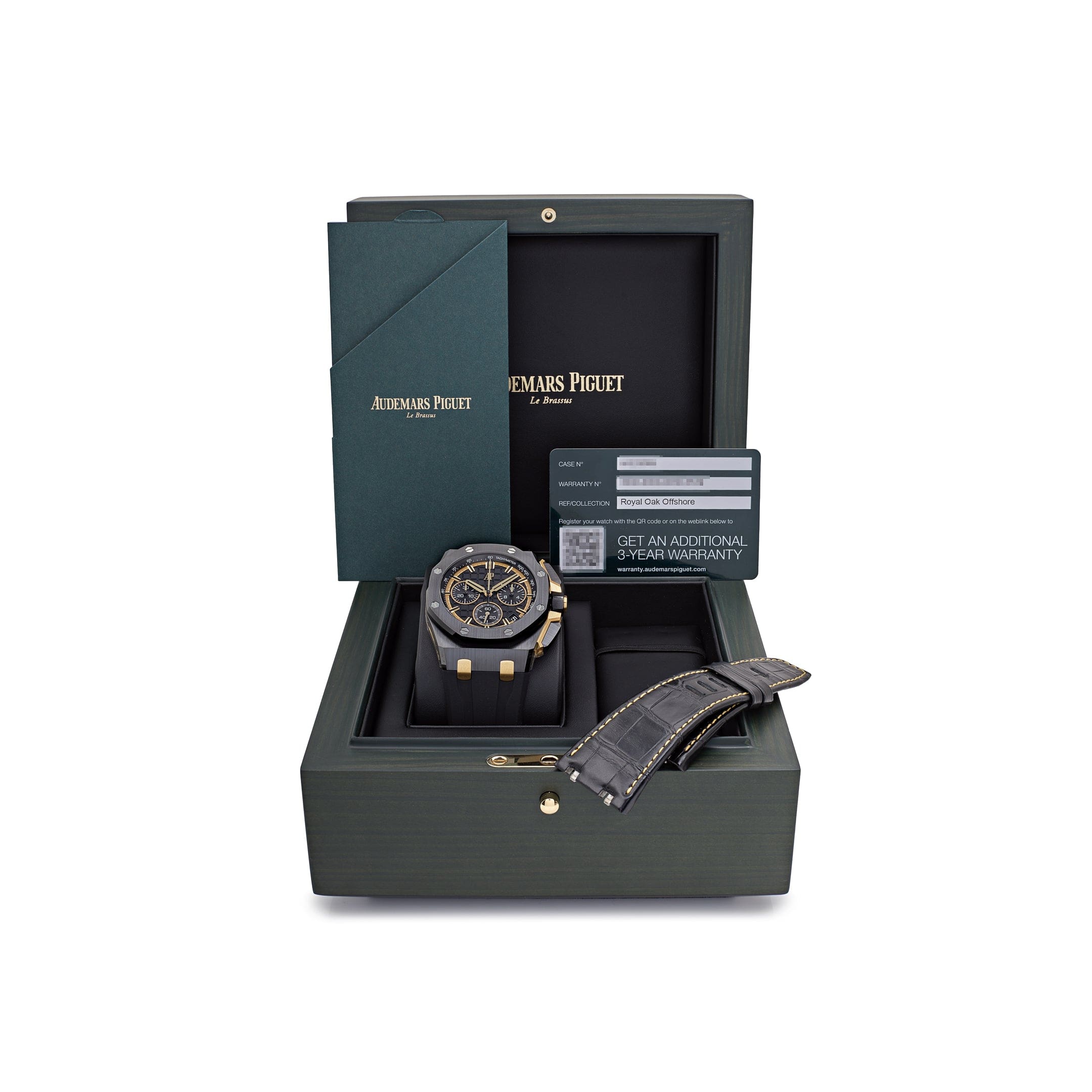 Audemars Piguet Royal Oak Offshore 26420CE.OO.A127CR.01 Chronograph Black Ceramic Yellow Gold Black Dial - Premium Luxury Product