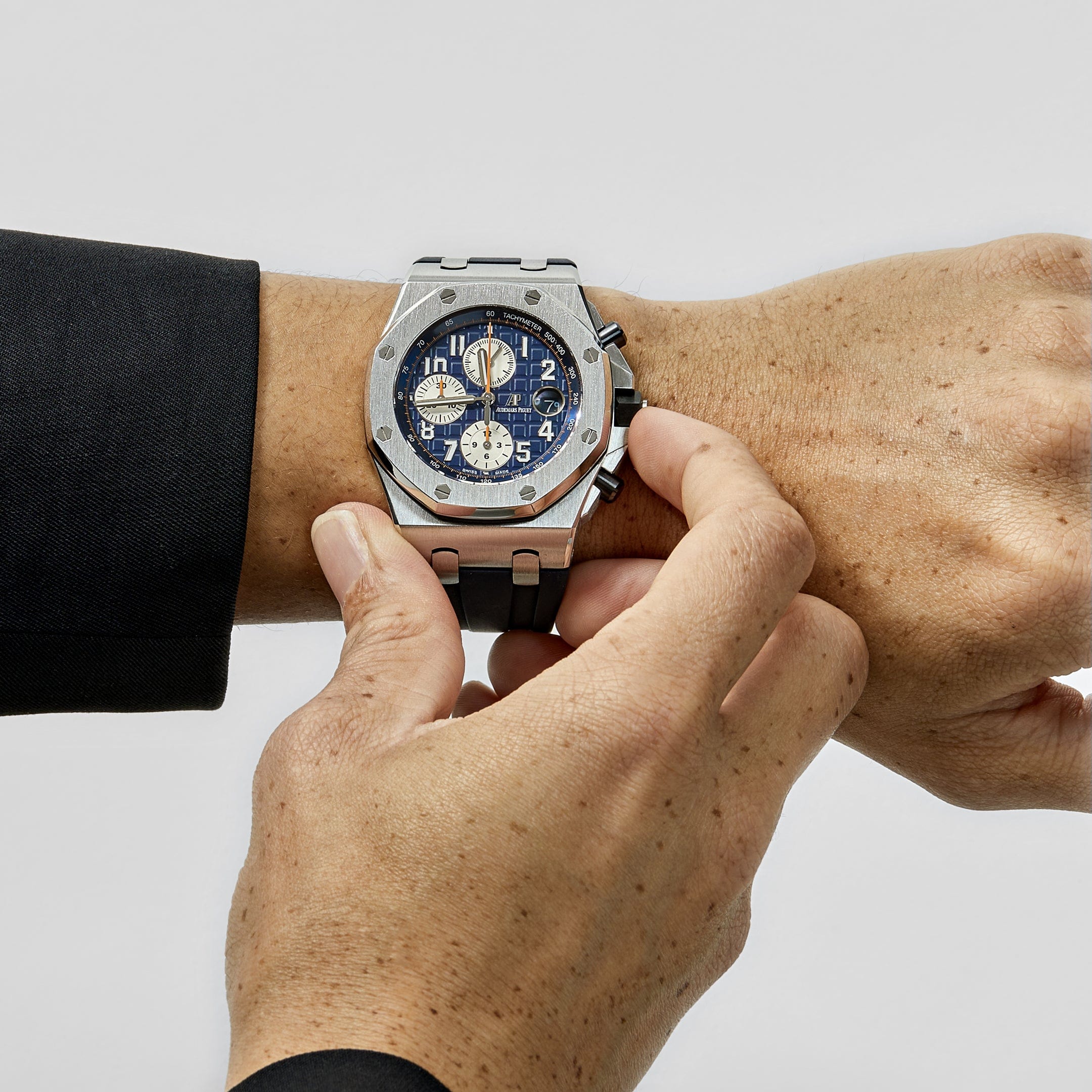 Audemars Piguet Royal Oak Offshore 26470ST.OO.A027CA.01 Chronograph Stainless Steel Blue Dial - Premium Luxury Product