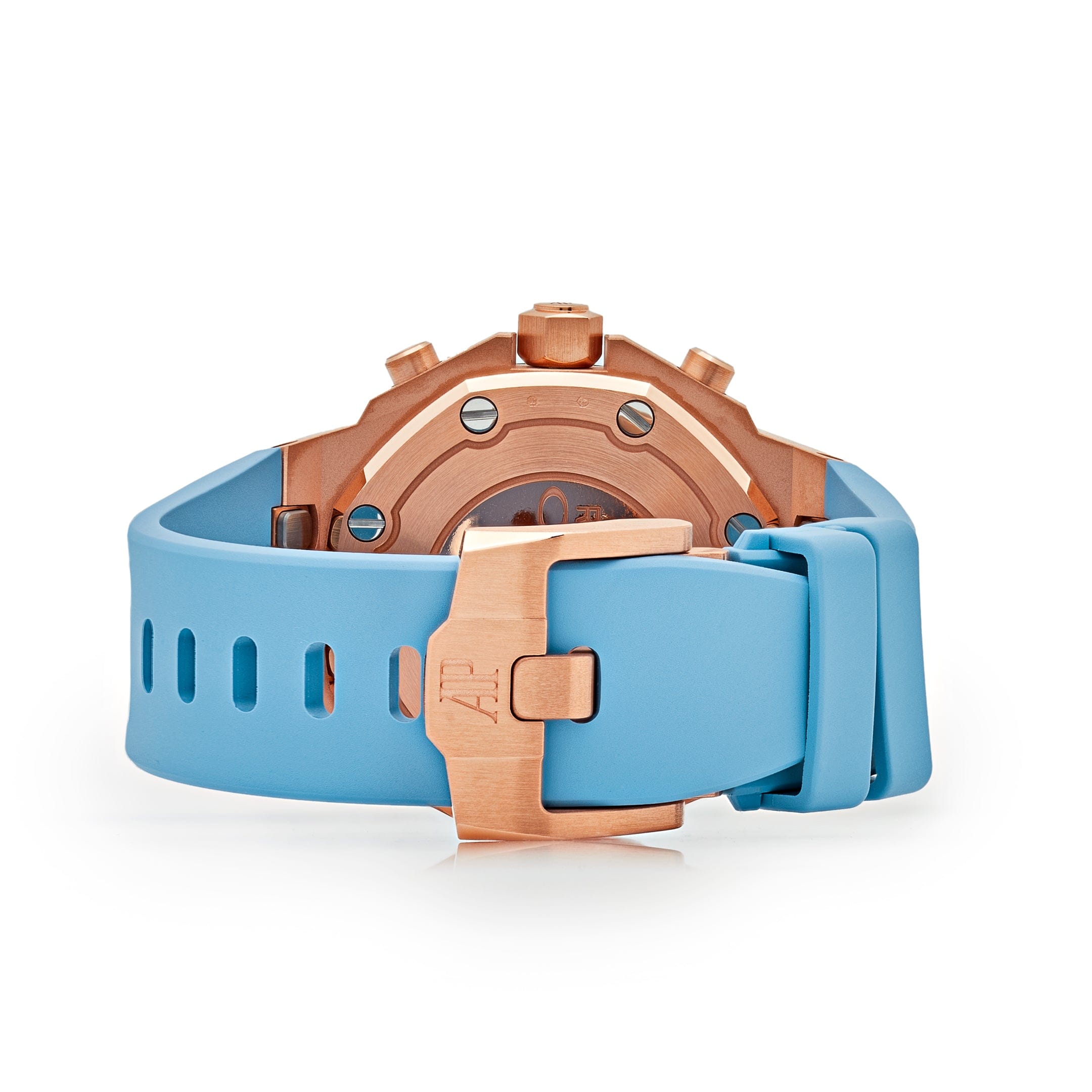 Audemars Piguet Royal Oak Offshore 26231OR.ZZ.A085CA.01 Chronograph Rose Gold Blue Dial Diamond Bezel (2023) - Premium Luxury Product