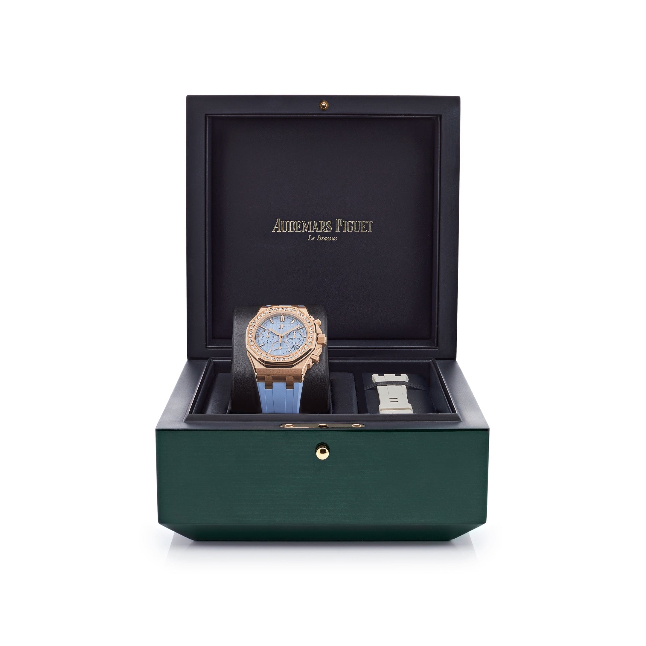 Audemars Piguet Royal Oak Offshore 26231OR.ZZ.A085CA.01 Chronograph Rose Gold Blue Dial Diamond Bezel (2023) - Premium Luxury Product