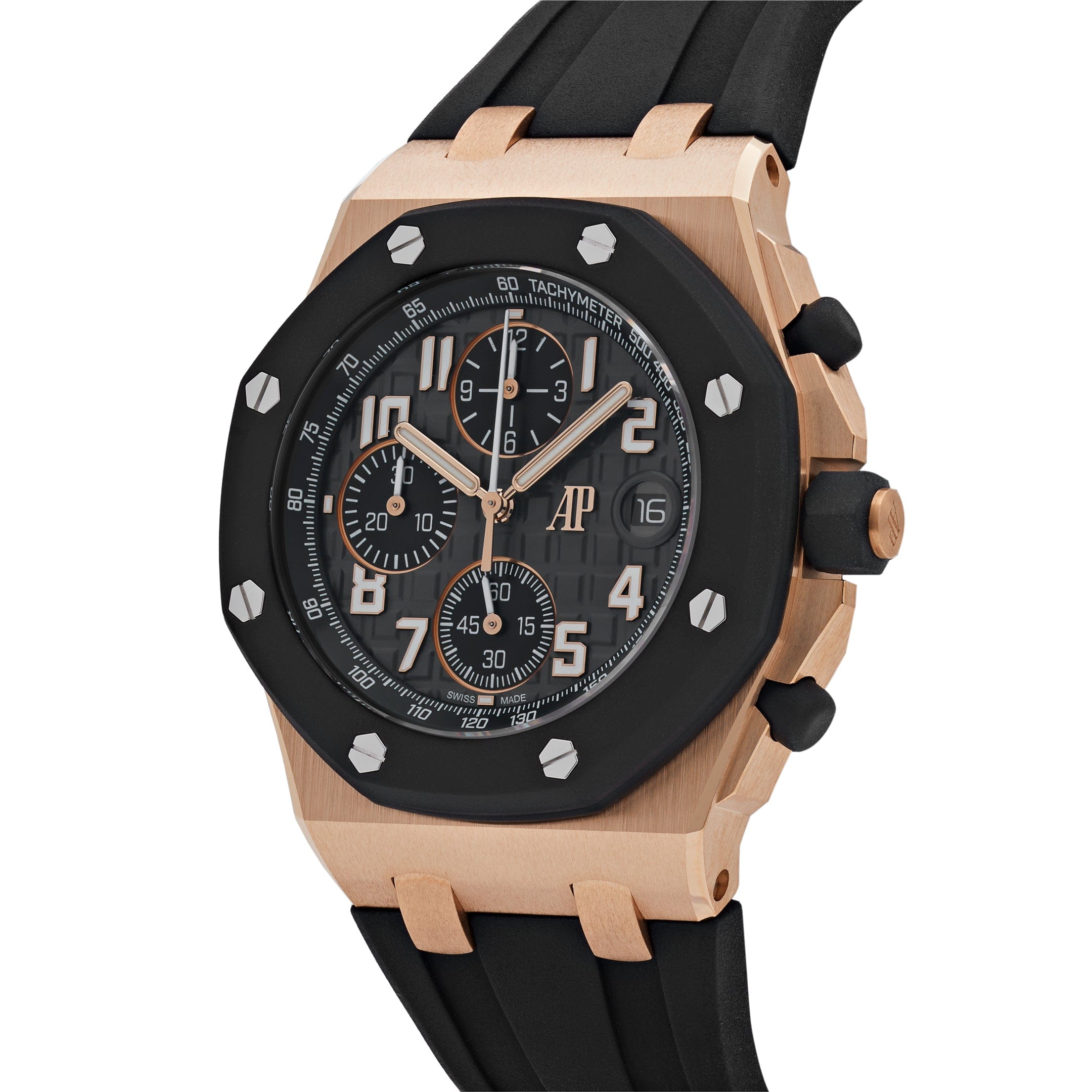 Audemars Piguet Royal Oak Offshore 26238OK.OO.A002CA.01 Chronograph Rose Gold Black Dial - Premium Luxury Product