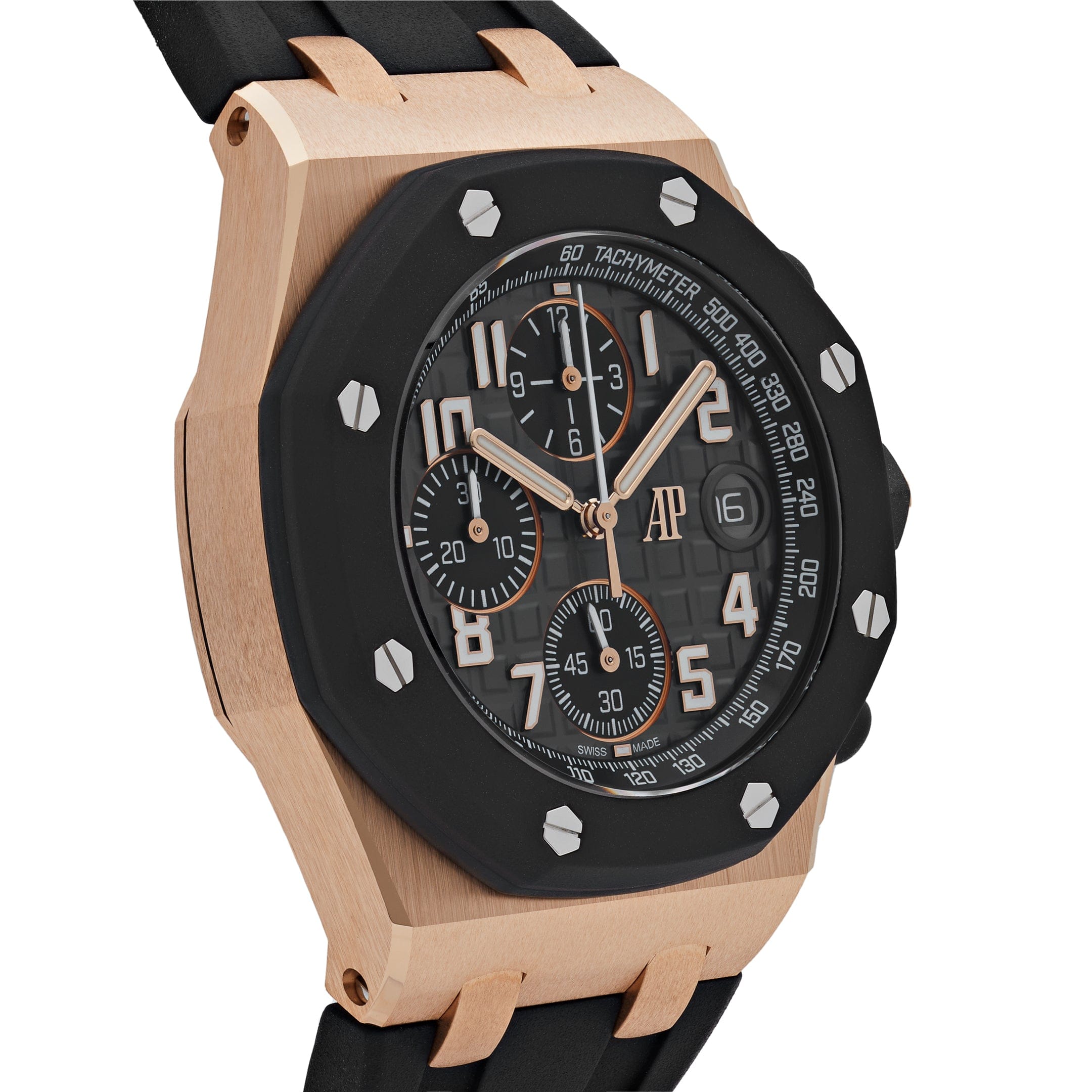 Audemars Piguet Royal Oak Offshore 26238OK.OO.A002CA.01 Chronograph Rose Gold Black Dial - Premium Luxury Product