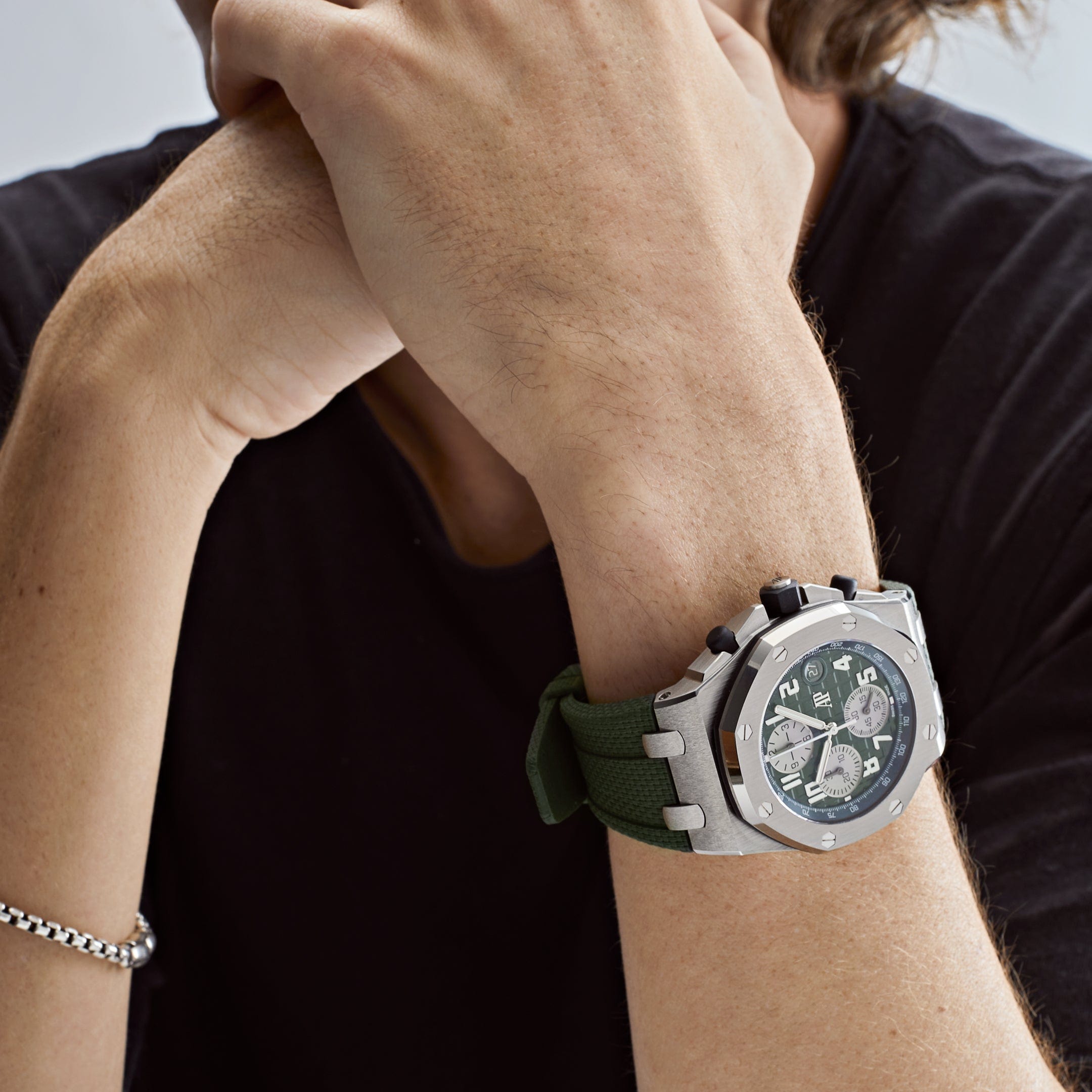 Audemars Piguet Royal Oak Offshore 26238TI.OO.A056CA.01 Chronograph Titanium Green Dial - Premium Luxury Product