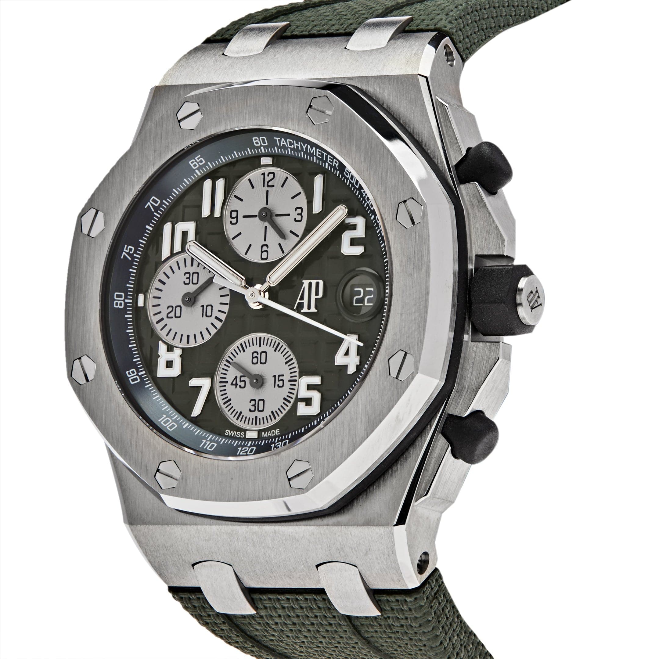 Audemars Piguet Royal Oak Offshore 26238TI.OO.A056CA.01 Chronograph Titanium Green Dial - Premium Luxury Product