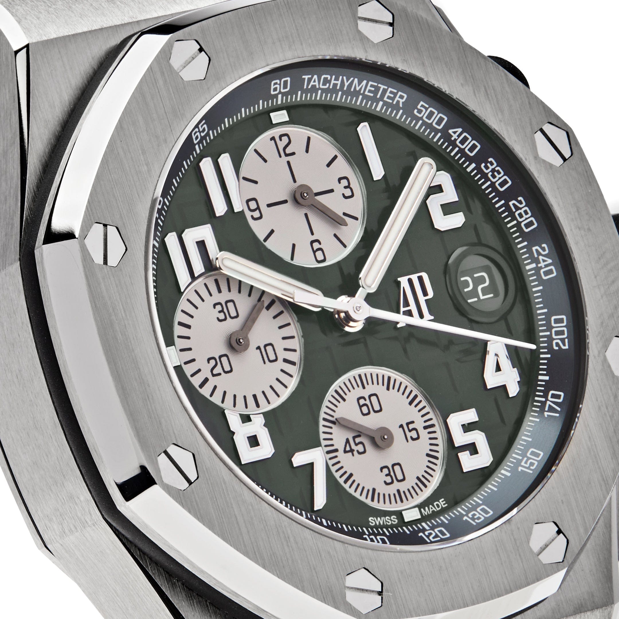 Audemars Piguet Royal Oak Offshore 26238TI.OO.A056CA.01 Chronograph Titanium Green Dial - Premium Luxury Product
