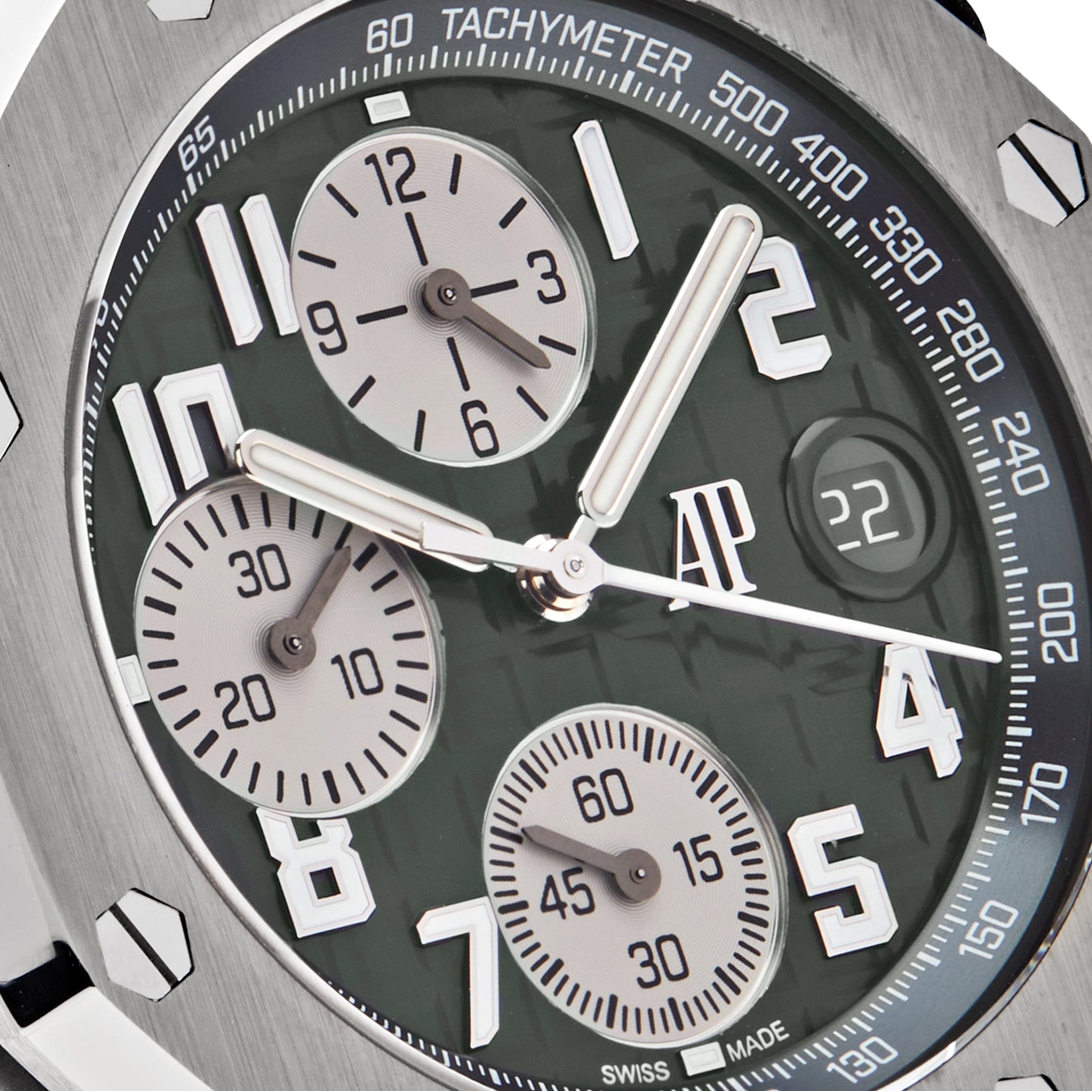 Audemars Piguet Royal Oak Offshore 26238TI.OO.A056CA.01 Chronograph Titanium Green Dial - Premium Luxury Product