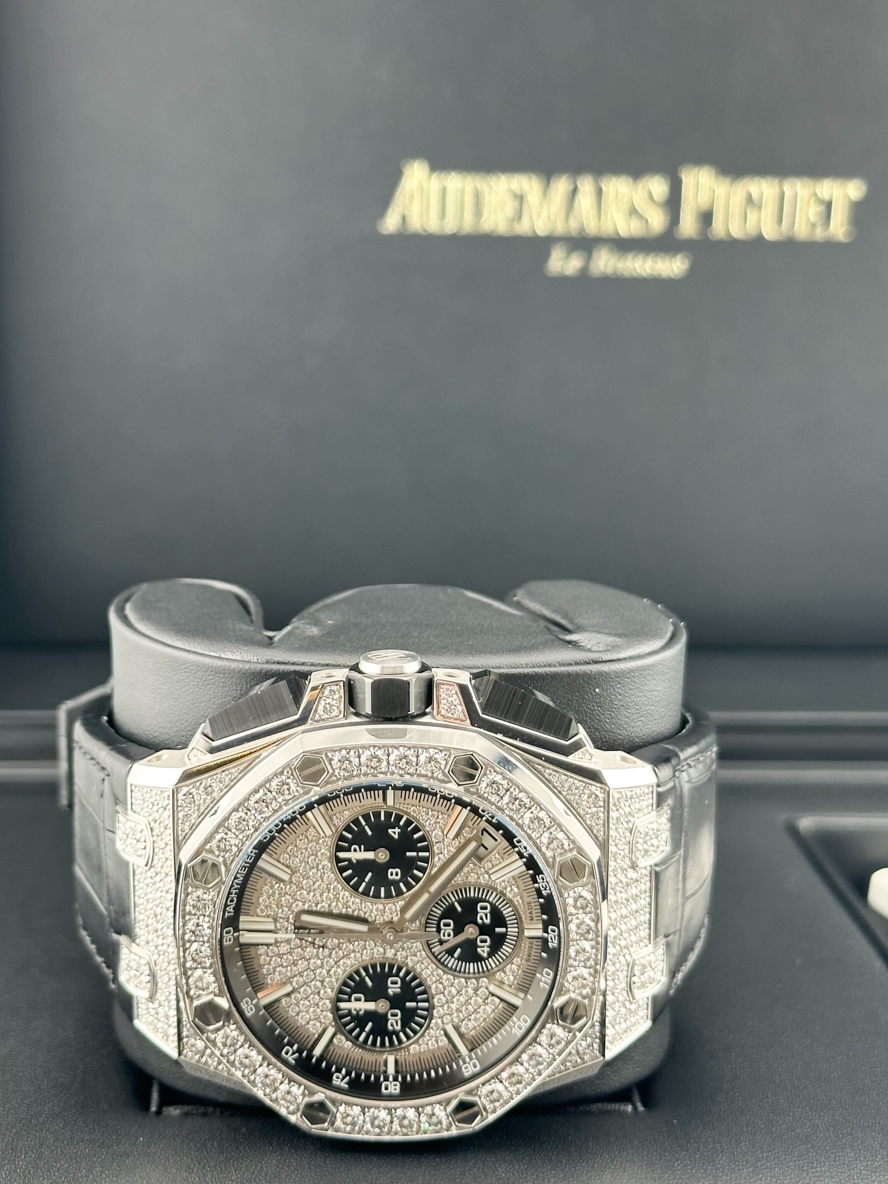 Audemars Piguet Royal Oak Offshore 26423BC.ZZ.D002CA.01 Chronograph Diamond Case And Bezel - Premium Luxury Product