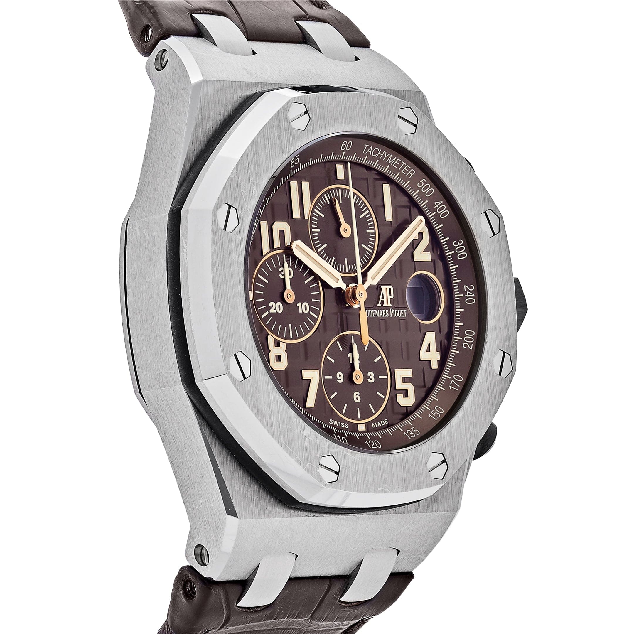 Audemars Piguet Royal Oak Offshore 26470ST.OO.A820CR.01 Chronograph Stainless Steel Brown Dial - Premium Luxury Product
