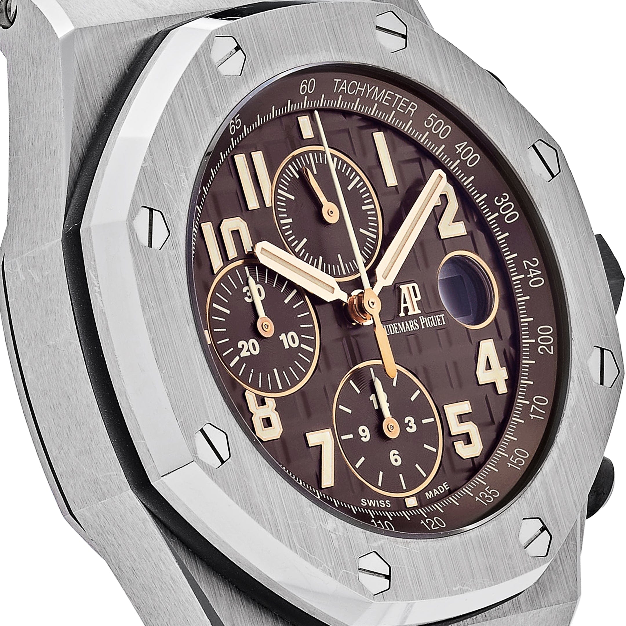 Audemars Piguet Royal Oak Offshore 26470ST.OO.A820CR.01 Chronograph Stainless Steel Brown Dial - Premium Luxury Product