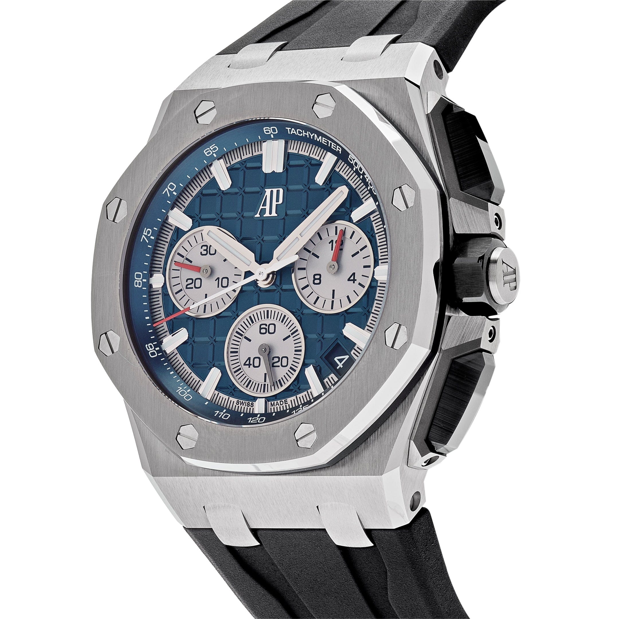 Audemars Piguet Royal Oak Offshore 26420TI.OO.A027CA.01 Chronograph Titanium Blue Dial - Premium Luxury Product