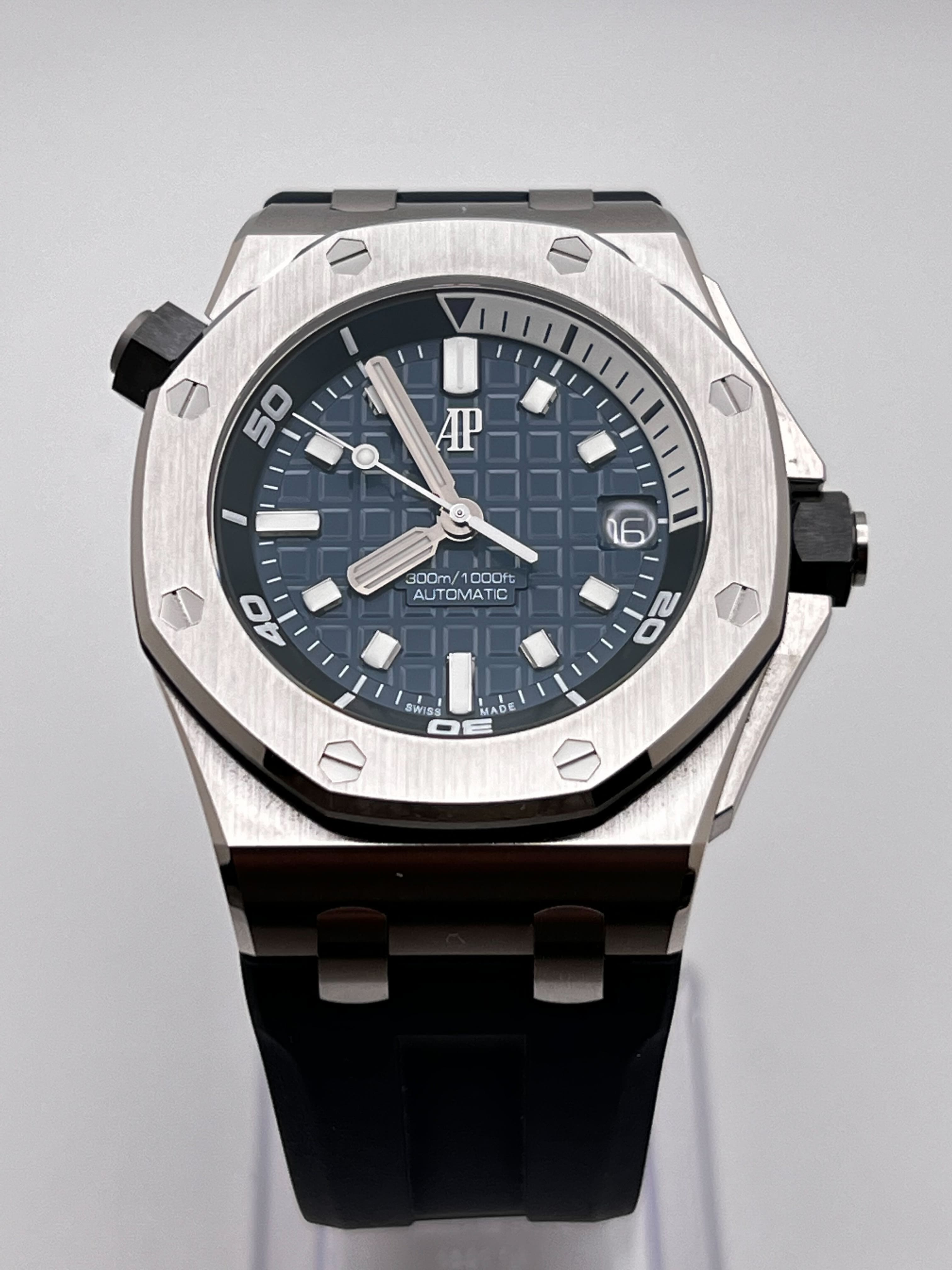 Audemars Piguet Royal Oak Offshore 15720ST.OO.A027CA.01 Diver Stainless Steel Blue Dial - Premium Luxury Product