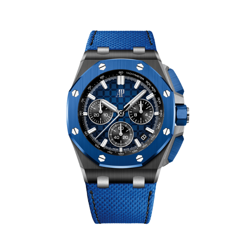 Audemars Piguet Royal Oak Offshore 26420CE.OO.A043VE.01 Selfwinding Chronograph Black/Blue Ceramic - Premium Luxury Product