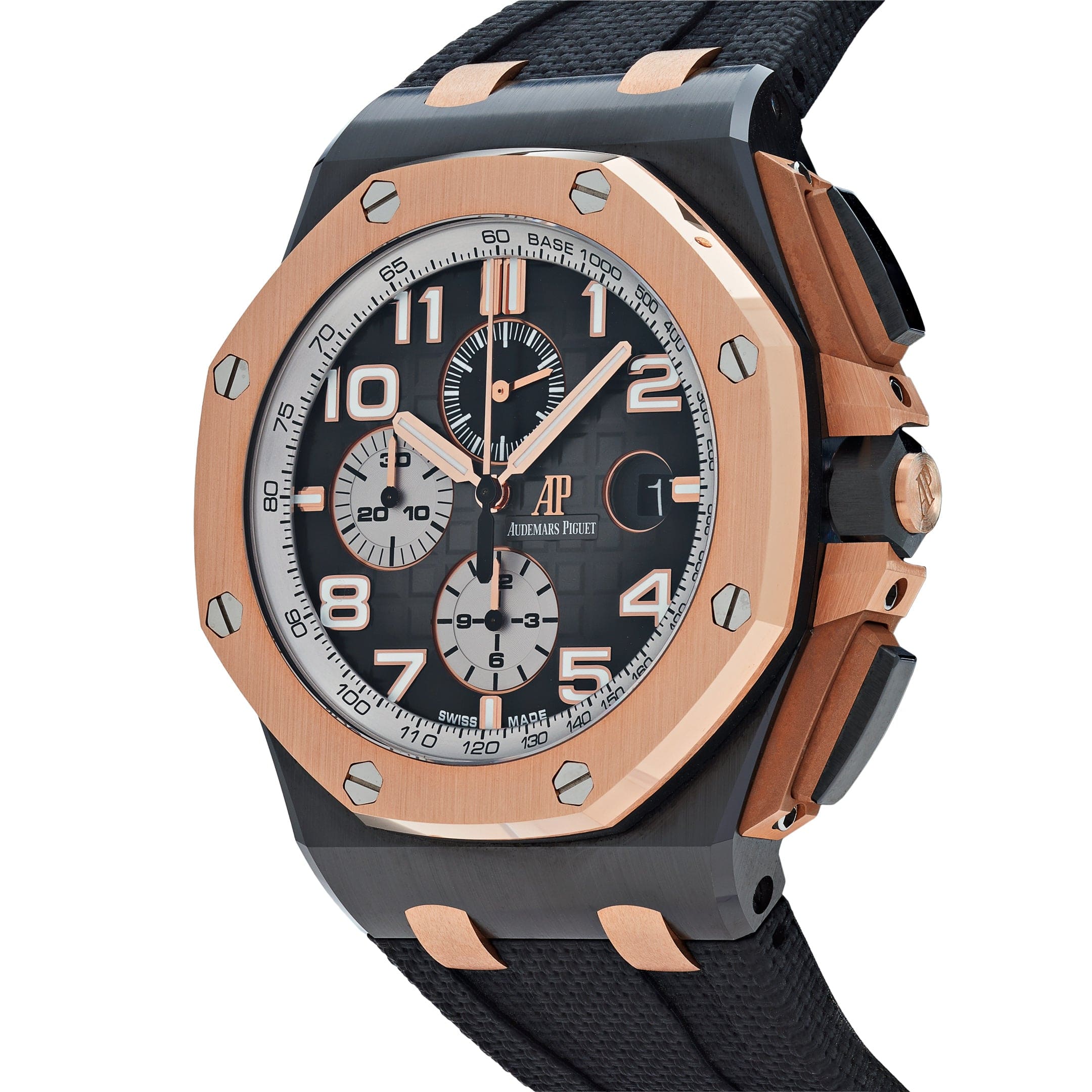 Audemars Piguet Royal Oak Offshore 26405NR.OO.A002CA.01 Selfwinding Chronograph Smoked Grey Dial - Premium Luxury Product