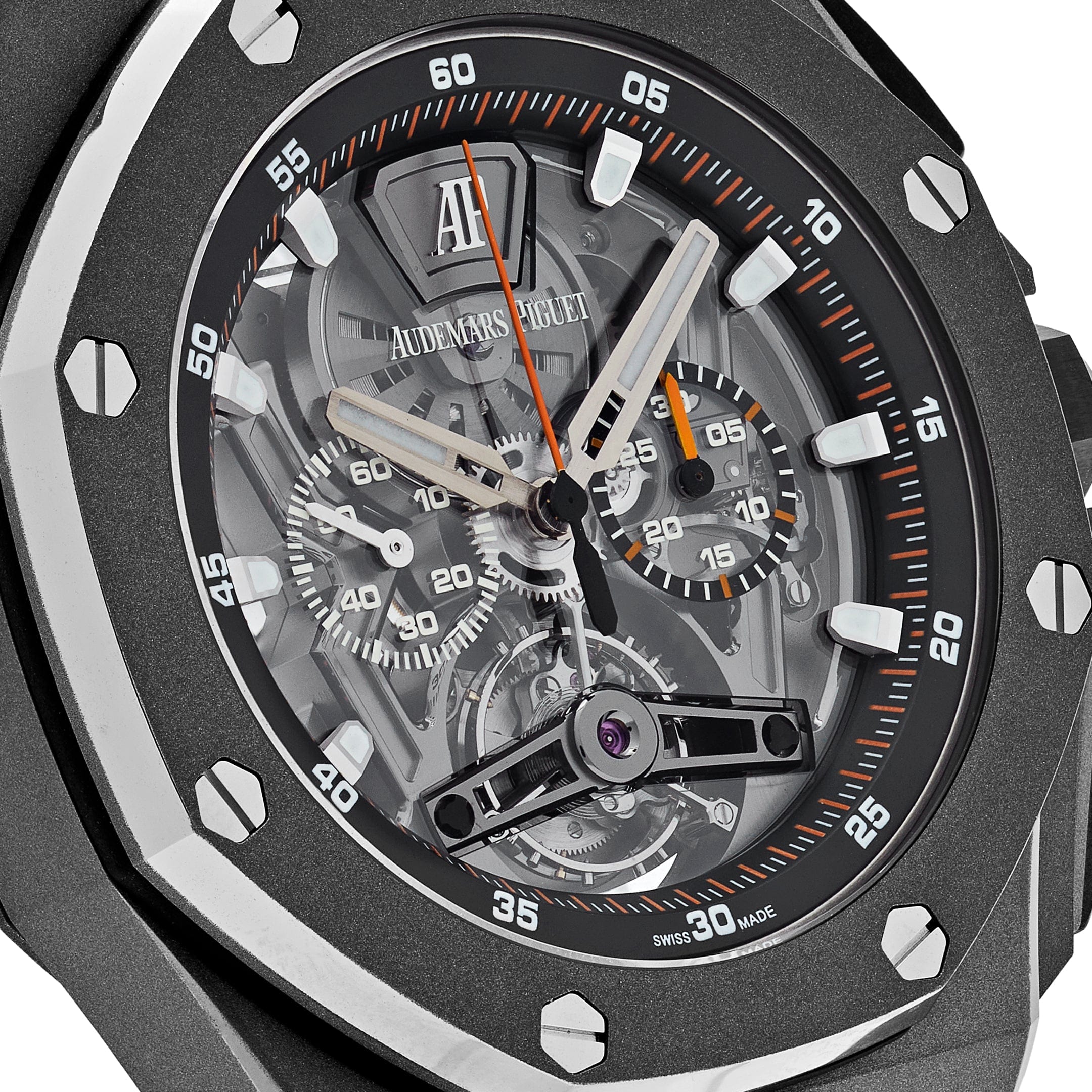Audemars Piguet Royal Oak Offshore 26407TI.GG.A002CA.01 Tourbillon Chronograph Titanium - Premium Luxury Product