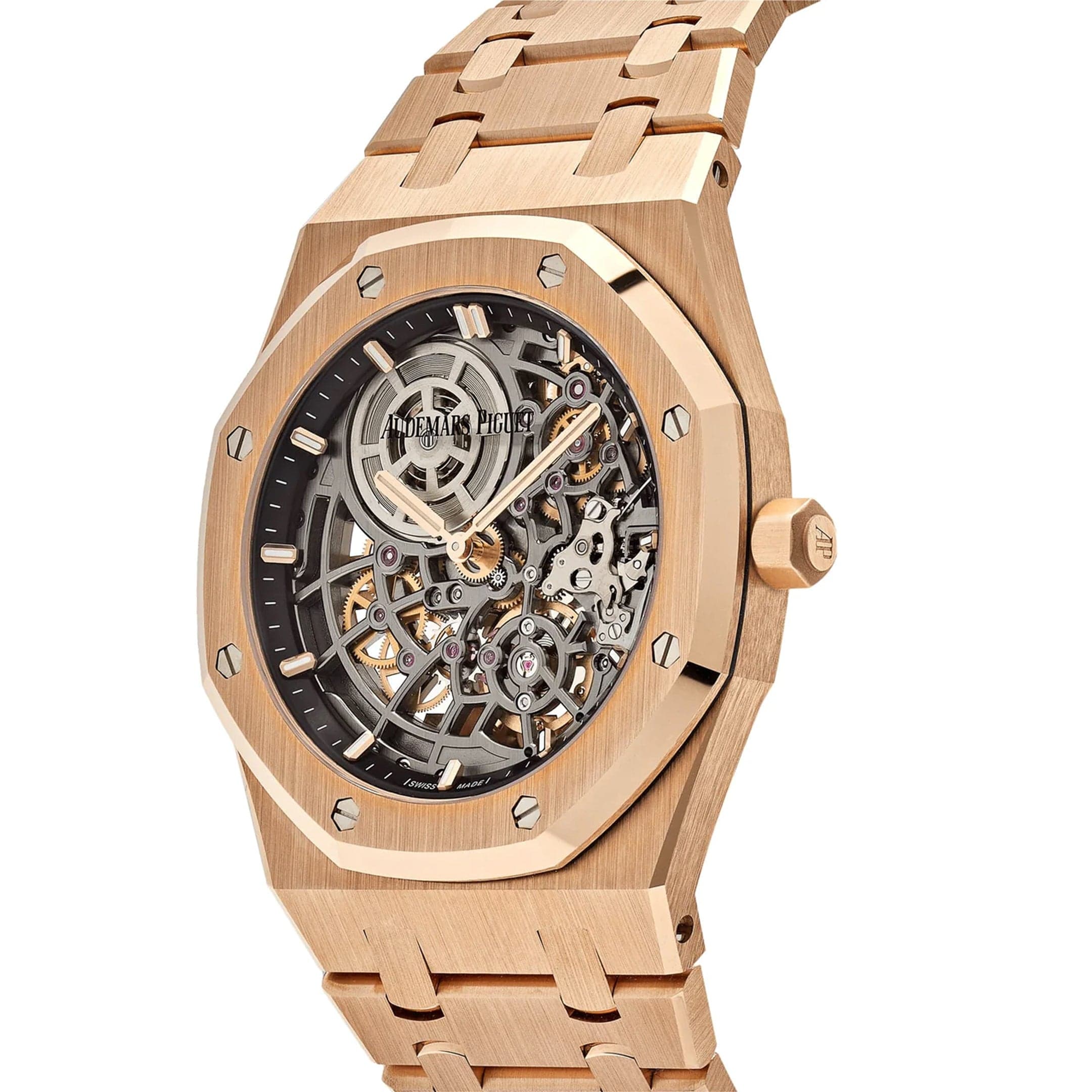 Audemars Piguet Royal Oak 16204OR.OO.1240OR.03 Openworked 'Jumbo' Extra-Thin Rose Gold - Premium Luxury Product