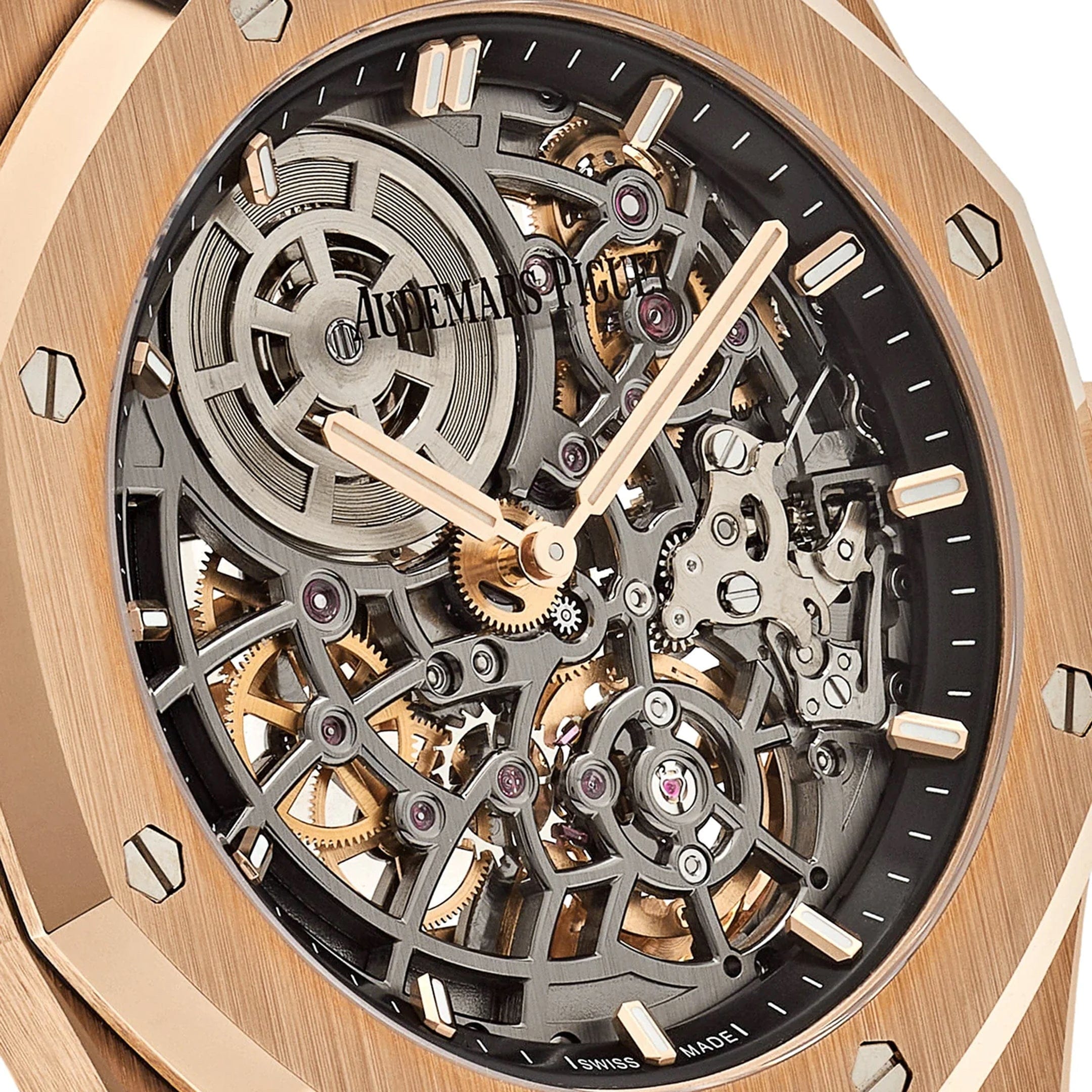 Audemars Piguet Royal Oak 16204OR.OO.1240OR.03 Openworked 'Jumbo' Extra-Thin Rose Gold - Premium Luxury Product