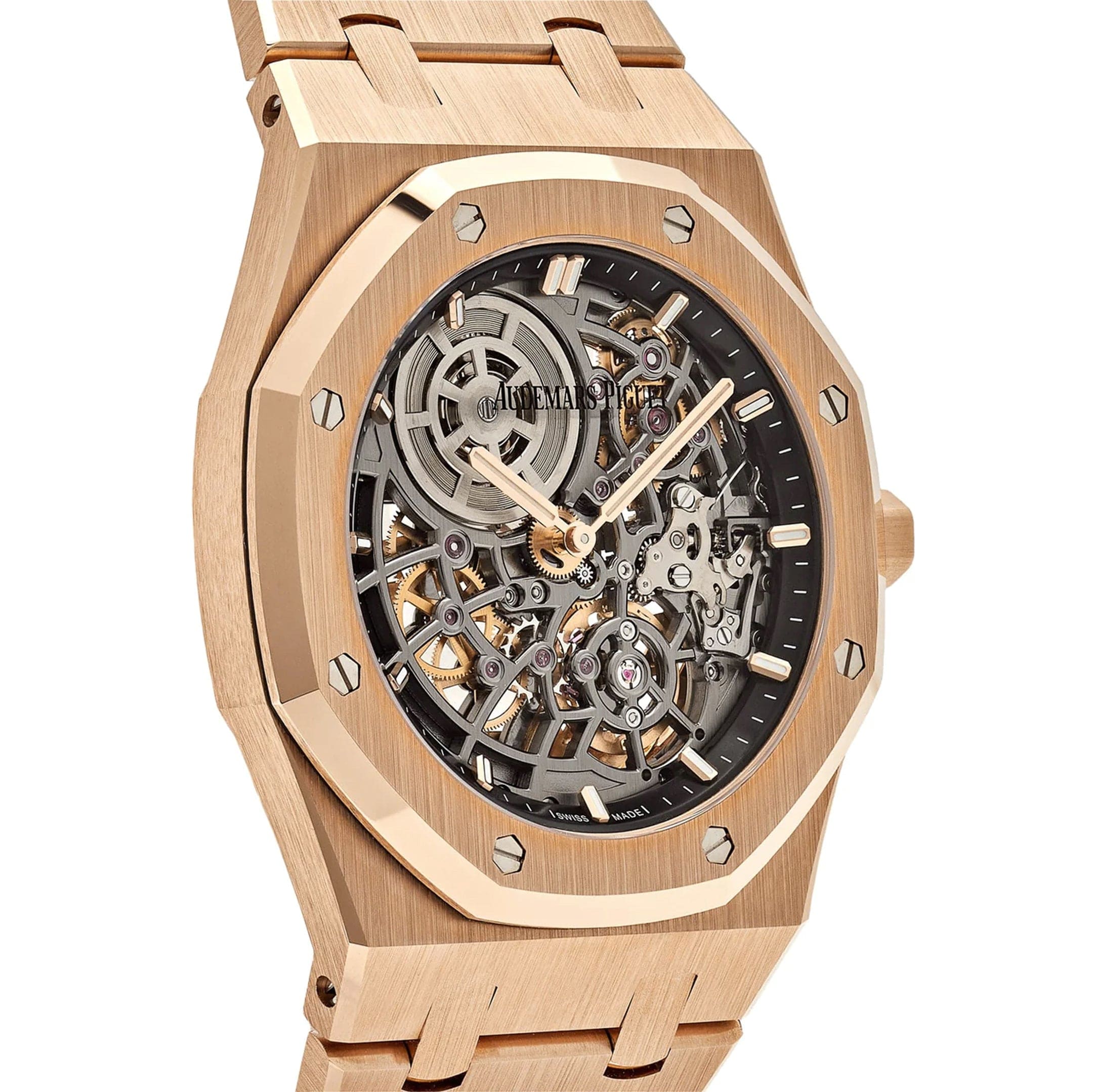 Audemars Piguet Royal Oak 16204OR.OO.1240OR.03 Openworked 'Jumbo' Extra-Thin Rose Gold - Premium Luxury Product