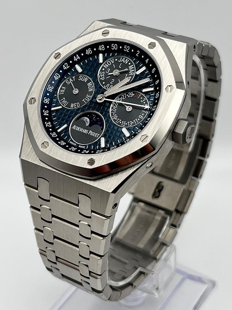 Audemars Piguet Royal Oak Perpetual Calendar 26574TI.OO.1220TI.01 Titanium Blue Dial - Premium Luxury Product