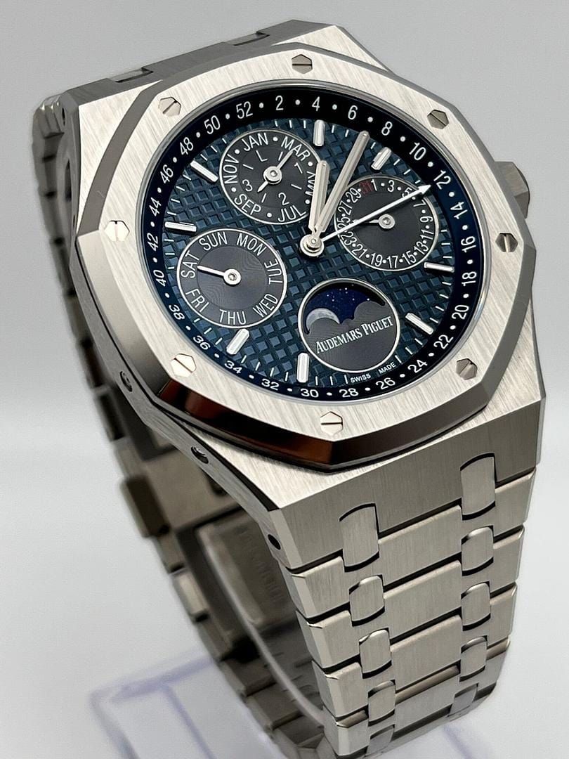 Audemars Piguet Royal Oak Perpetual Calendar 26574TI.OO.1220TI.01 Titanium Blue Dial - Premium Luxury Product