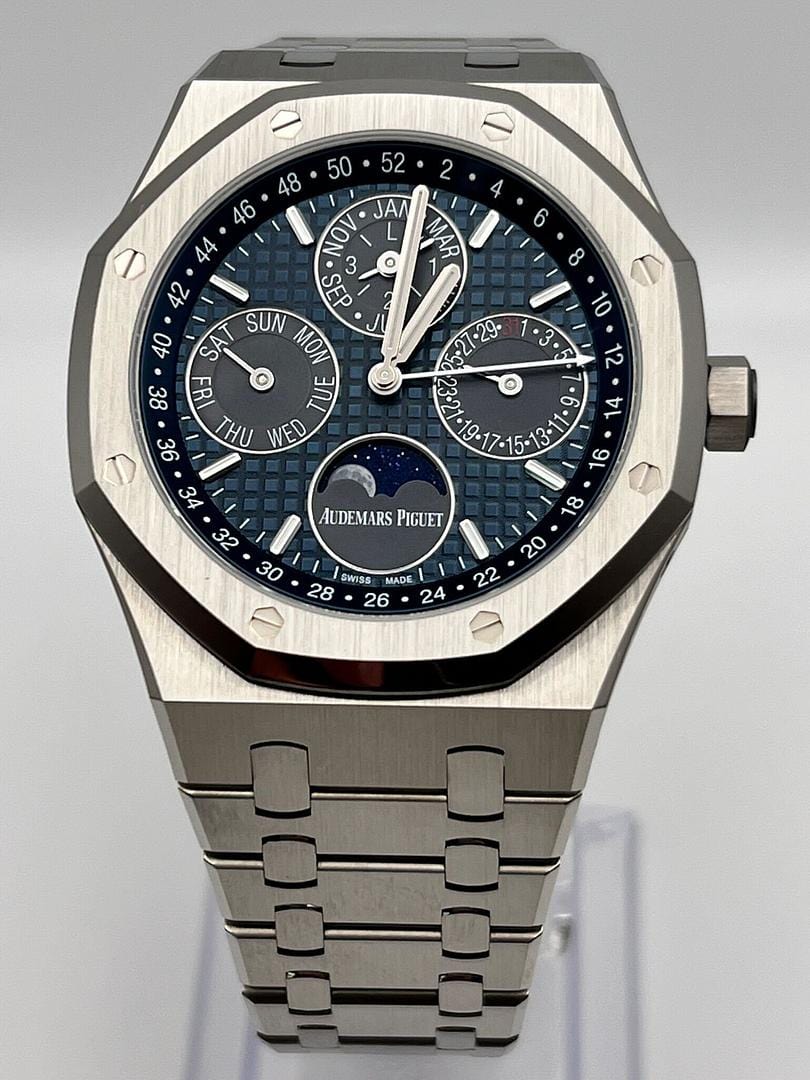 Audemars Piguet Royal Oak Perpetual Calendar 26574TI.OO.1220TI.01 Titanium Blue Dial - Premium Luxury Product