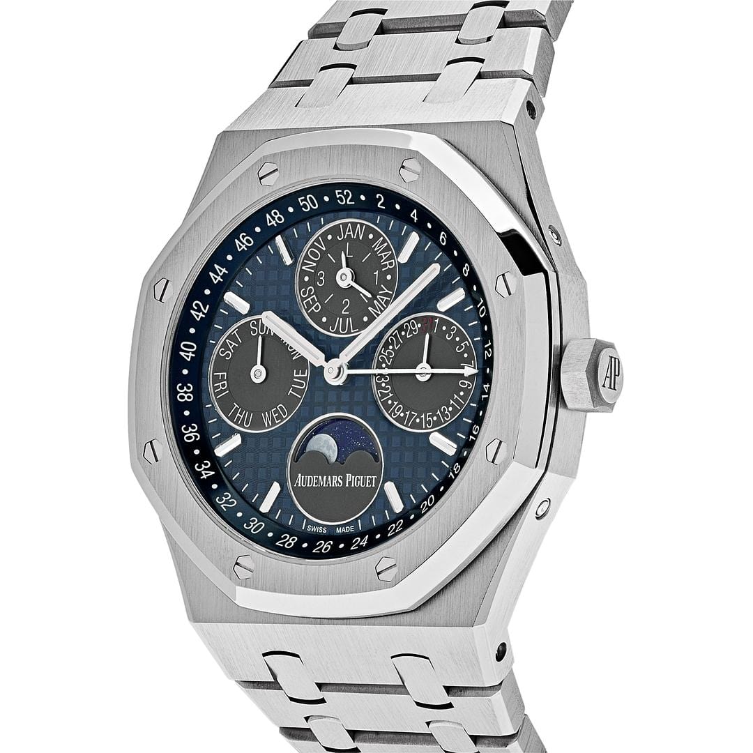 Audemars Piguet Royal Oak Perpetual Calendar 26574TI.OO.1220TI.01 Titanium Blue Dial - Premium Luxury Product