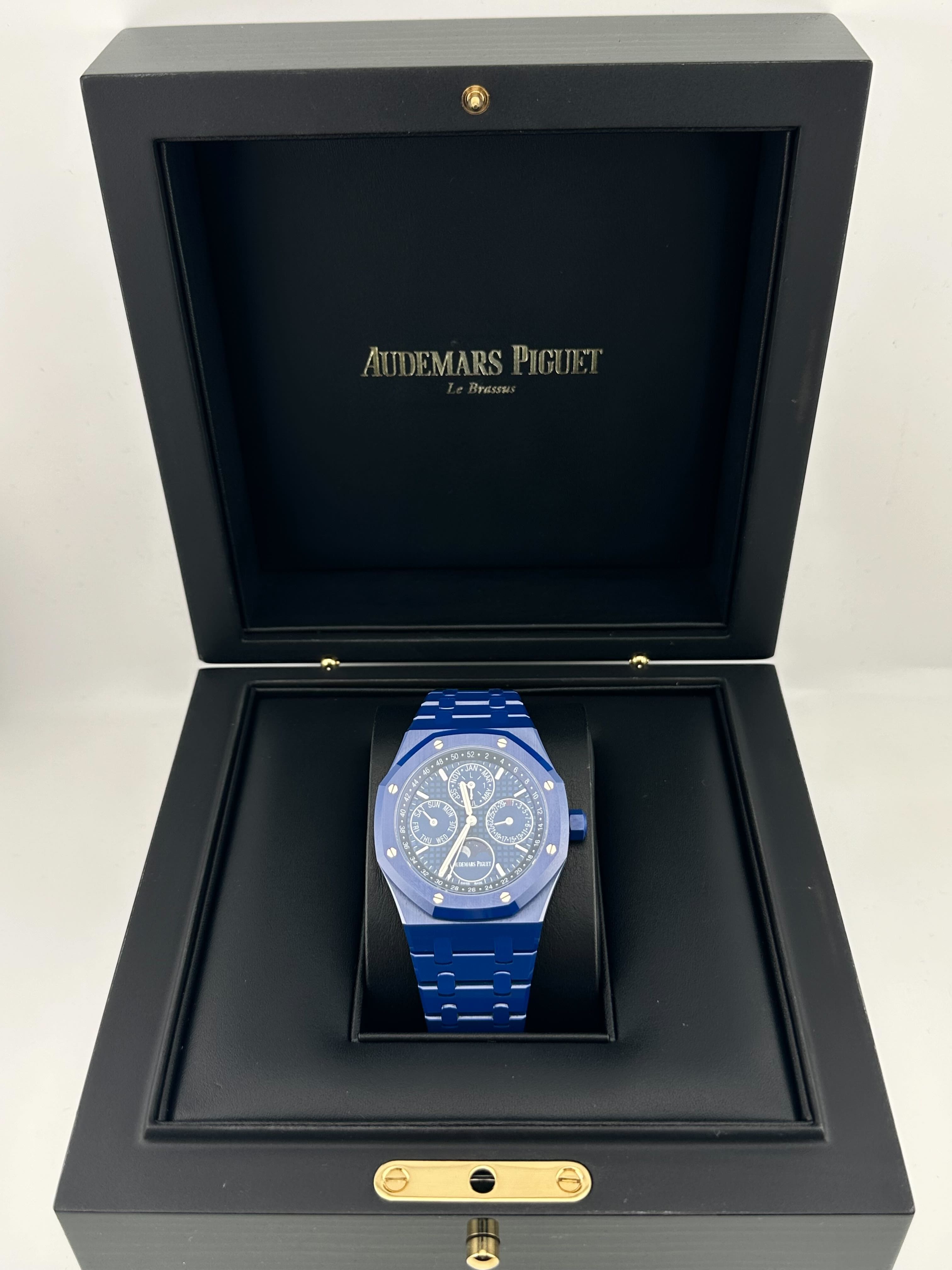Audemars Piguet Royal Oak Perpetual Calendar 26579CS.OO.1225CS.01 Blue Ceramic Blue Dial - Premium Luxury Product